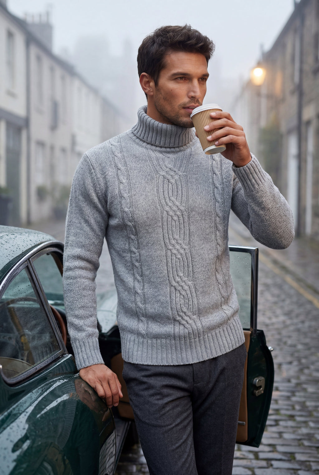Zoyri | Cable Knit Turtleneck
