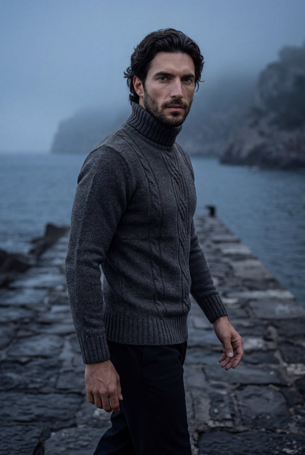 Zoyri | Cable Knit Turtleneck