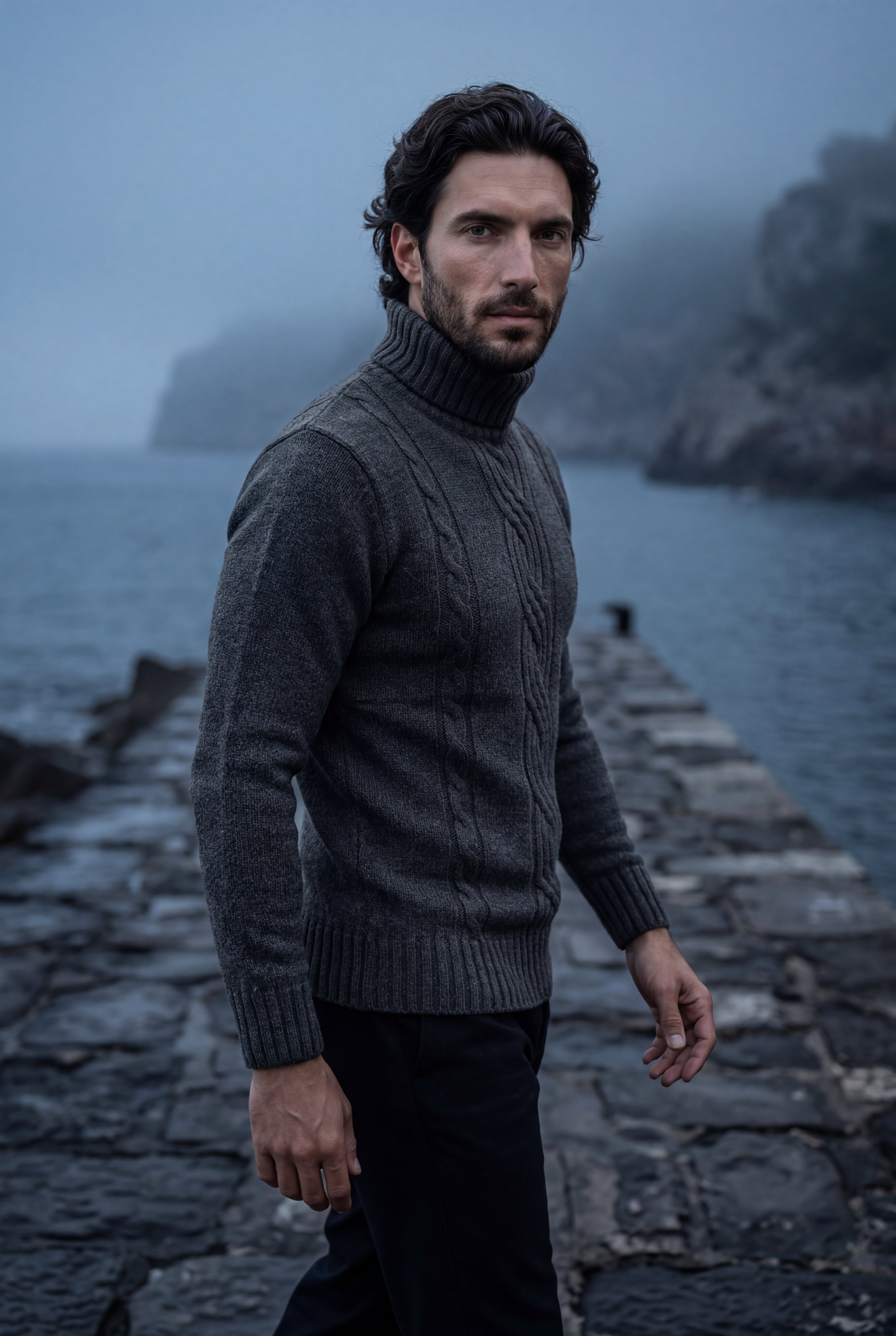 Zoyri | Cable Knit Turtleneck