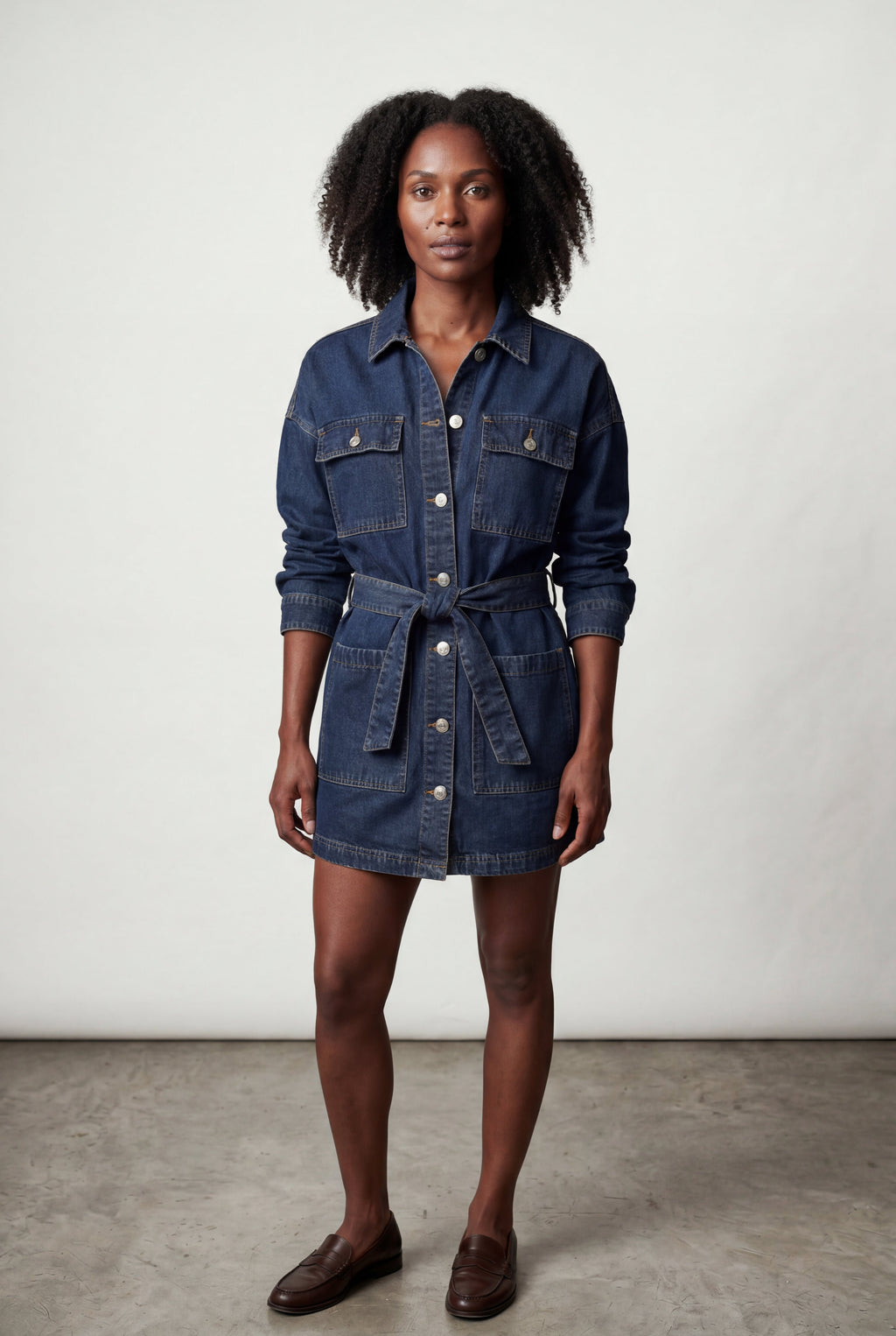 Zoyri | Belted Denim Dress