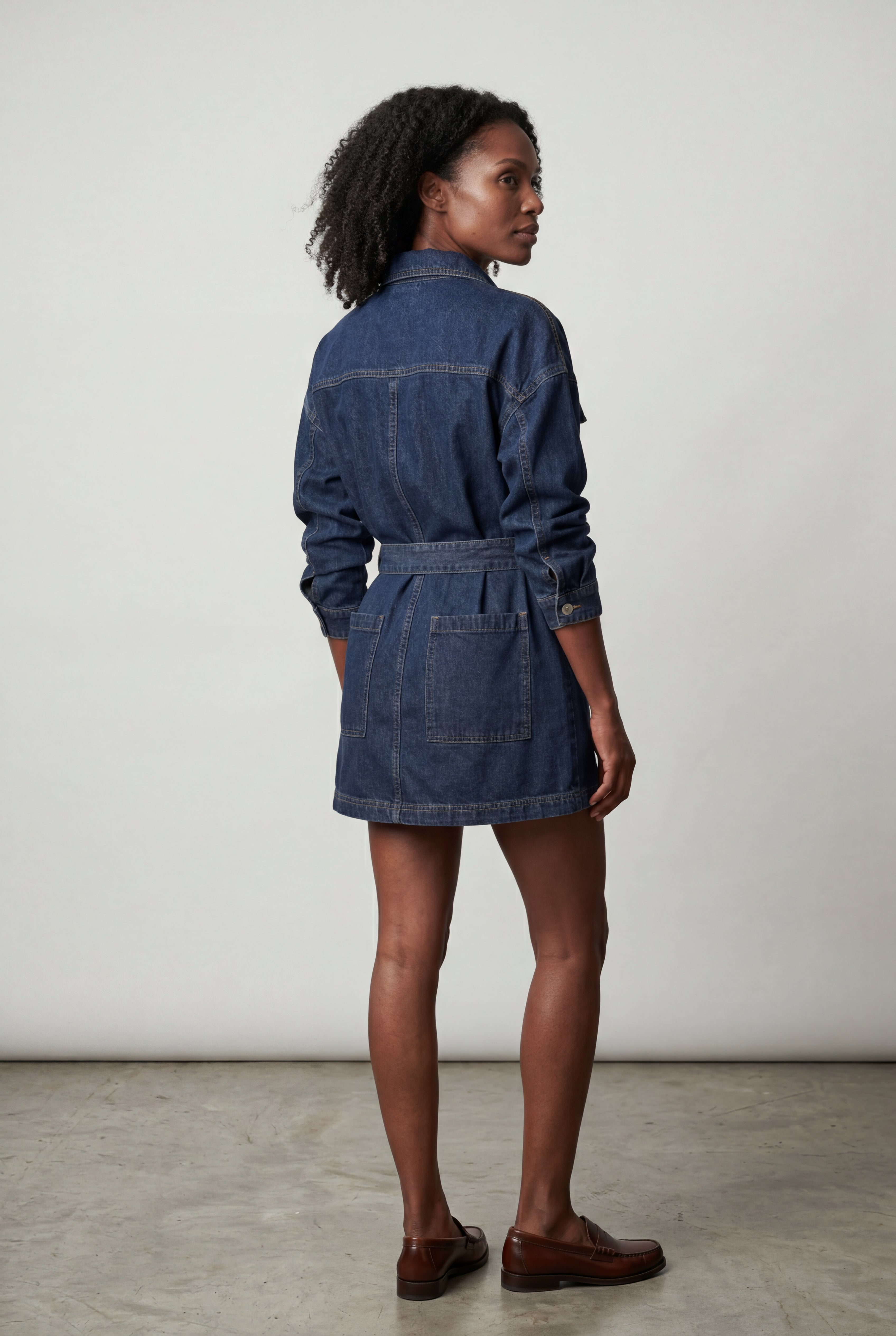 Zoyri | Belted Denim Dress