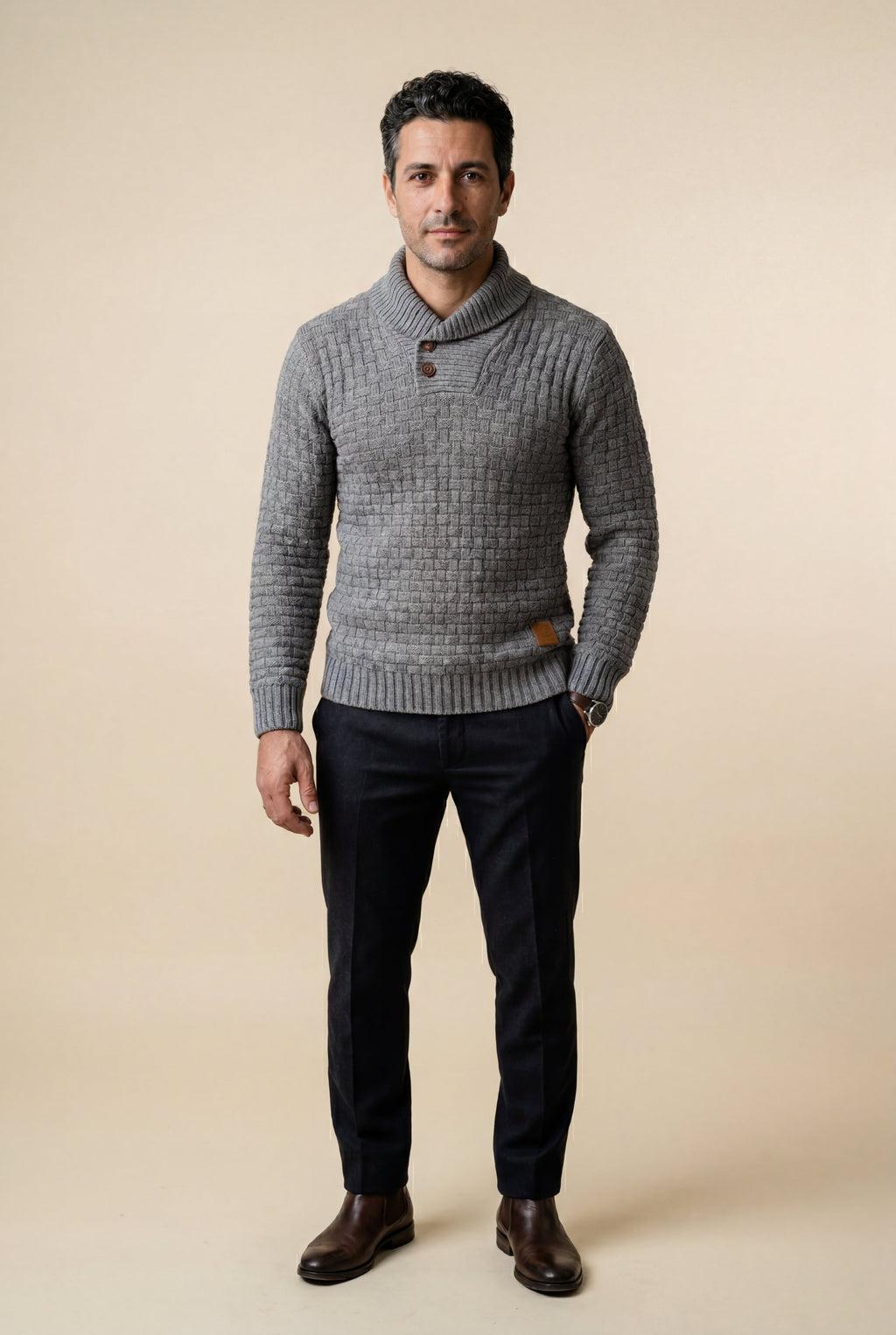 Zoyri | Basketweave Shawl Knit