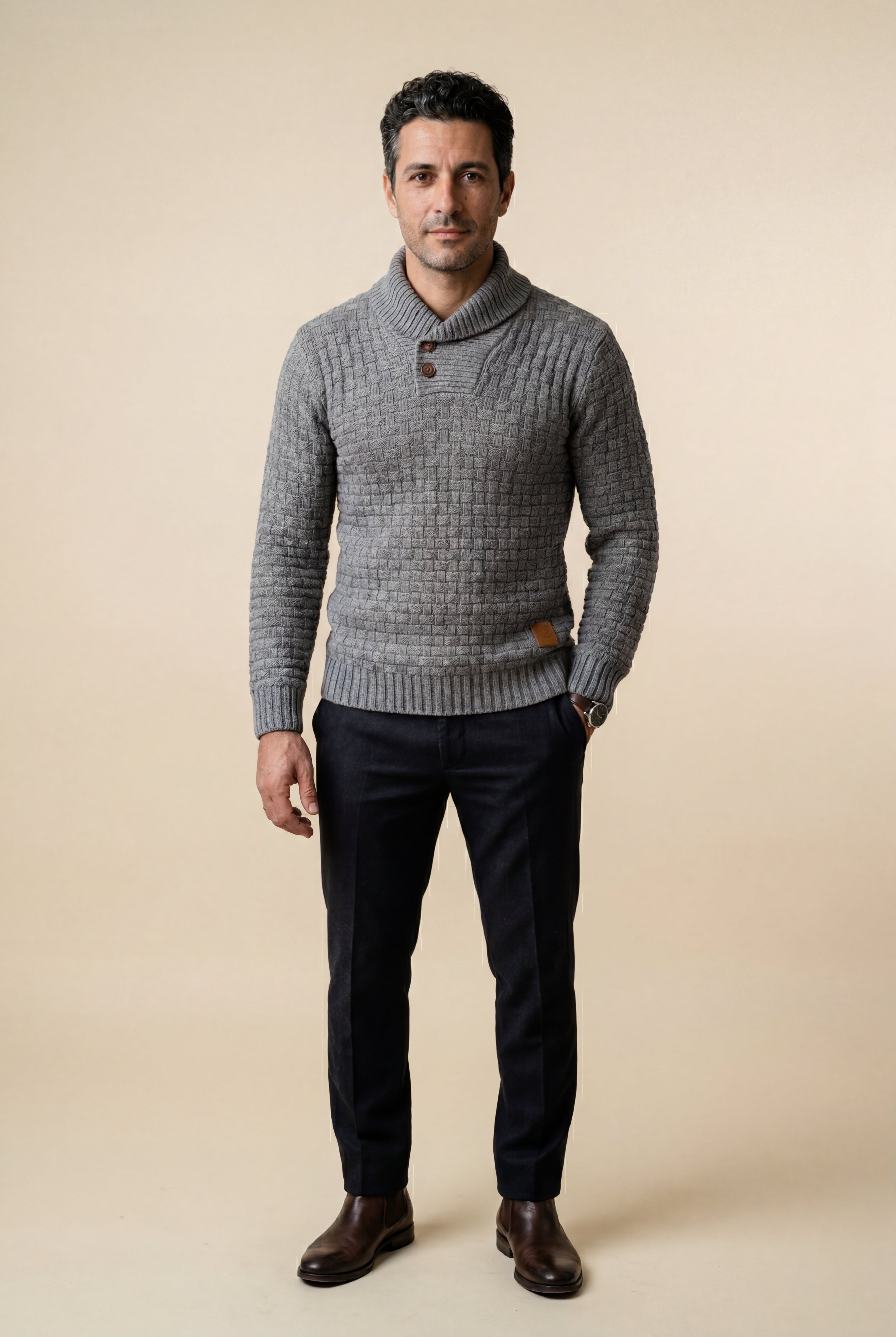 Zoyri | Basketweave Shawl Knit
