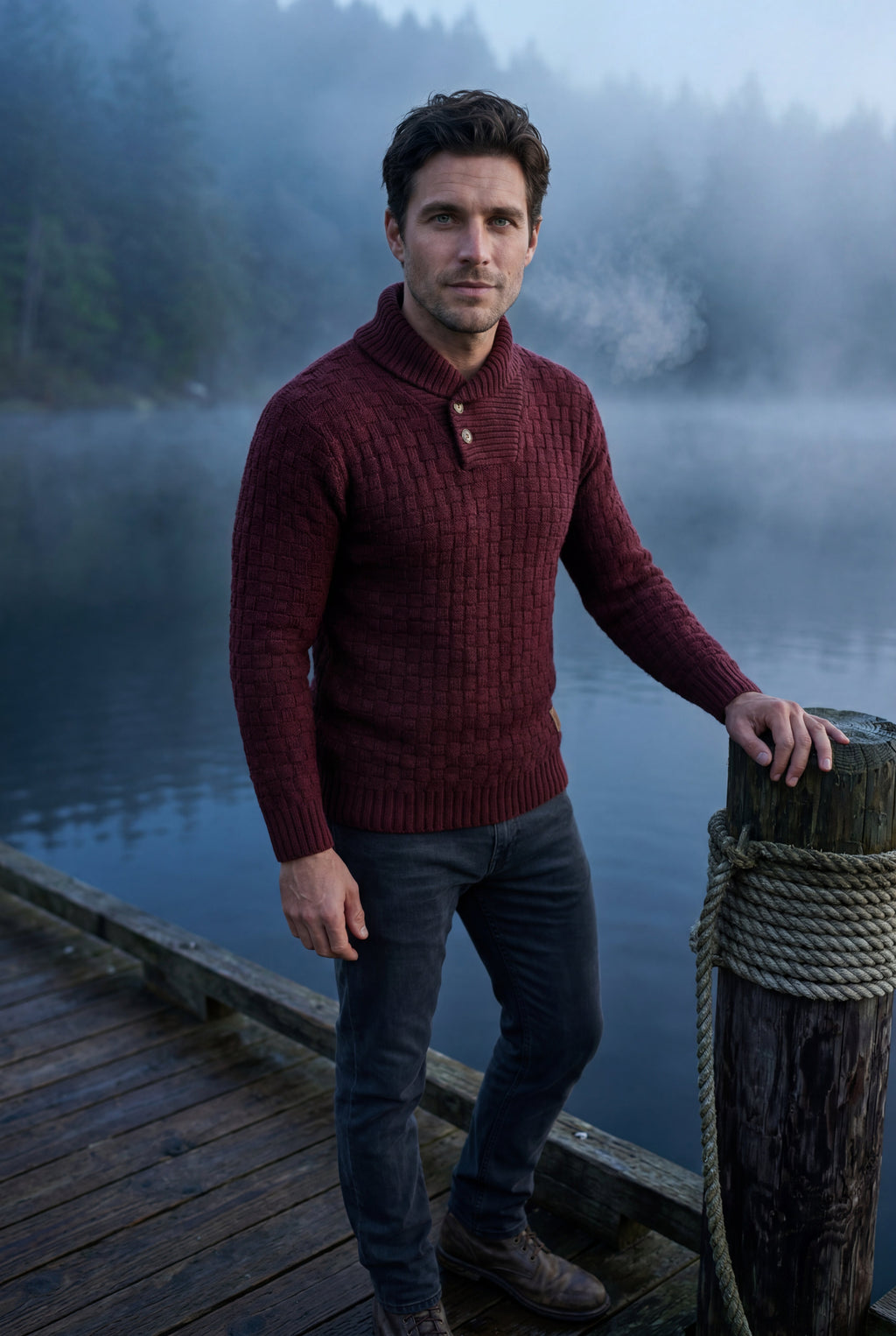 Zoyri | Basketweave Shawl Knit