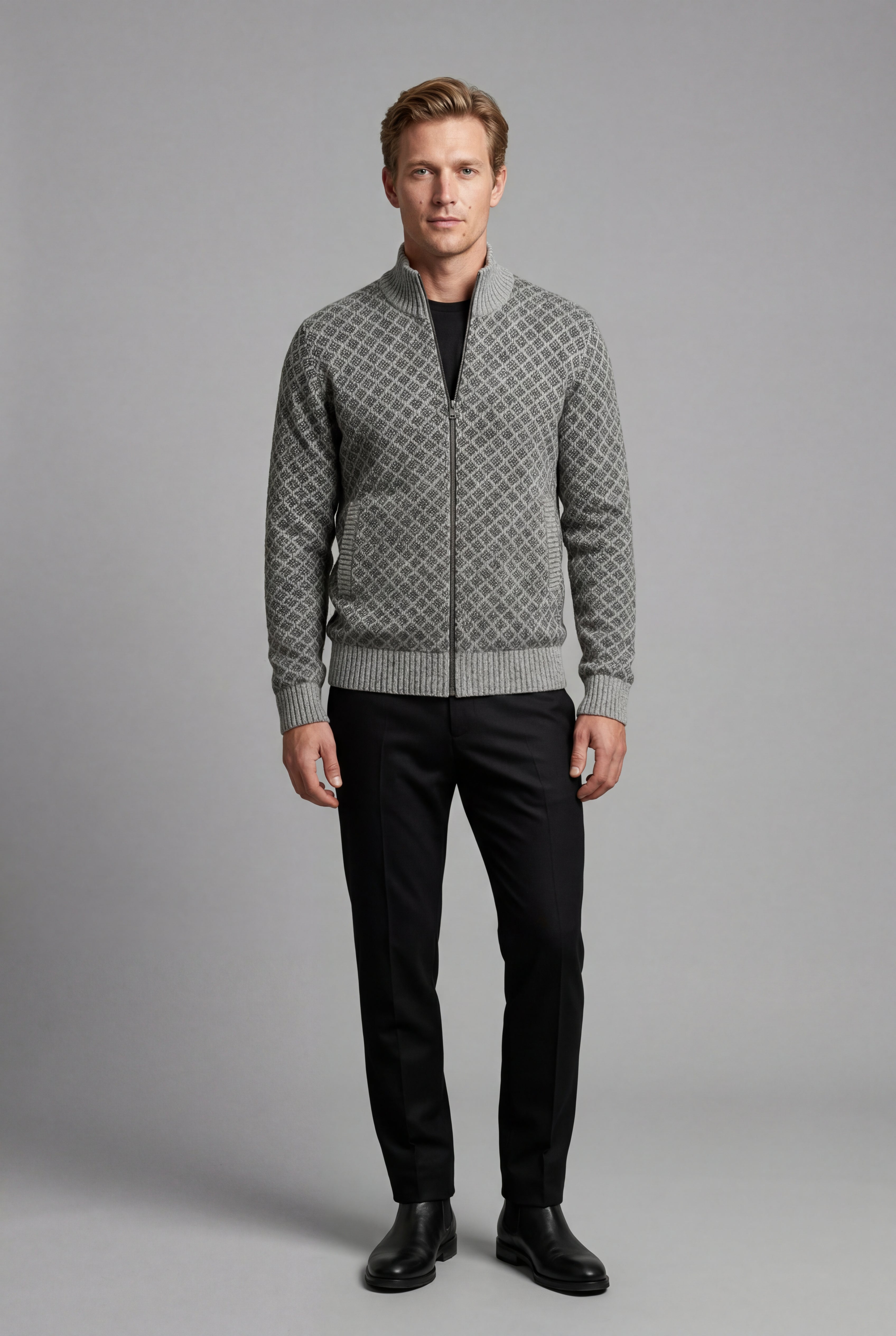 Zoyri | Diamond Knit Cardigan