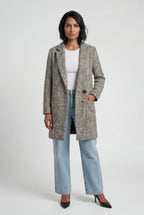 Zoyri | Herringbone Long Coat