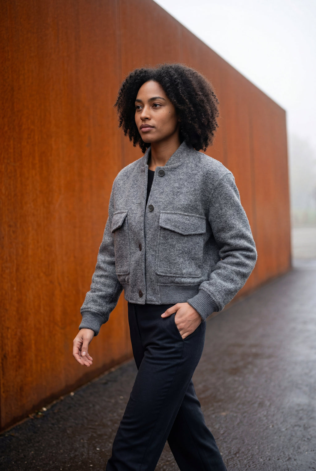 Zoyri | Cropped Bomber Jacket