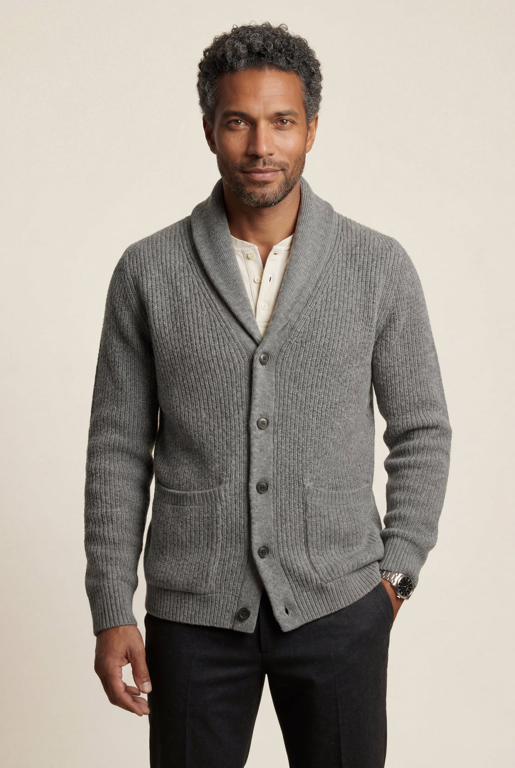 Zoyri | Ribbed Shawl Cardigan