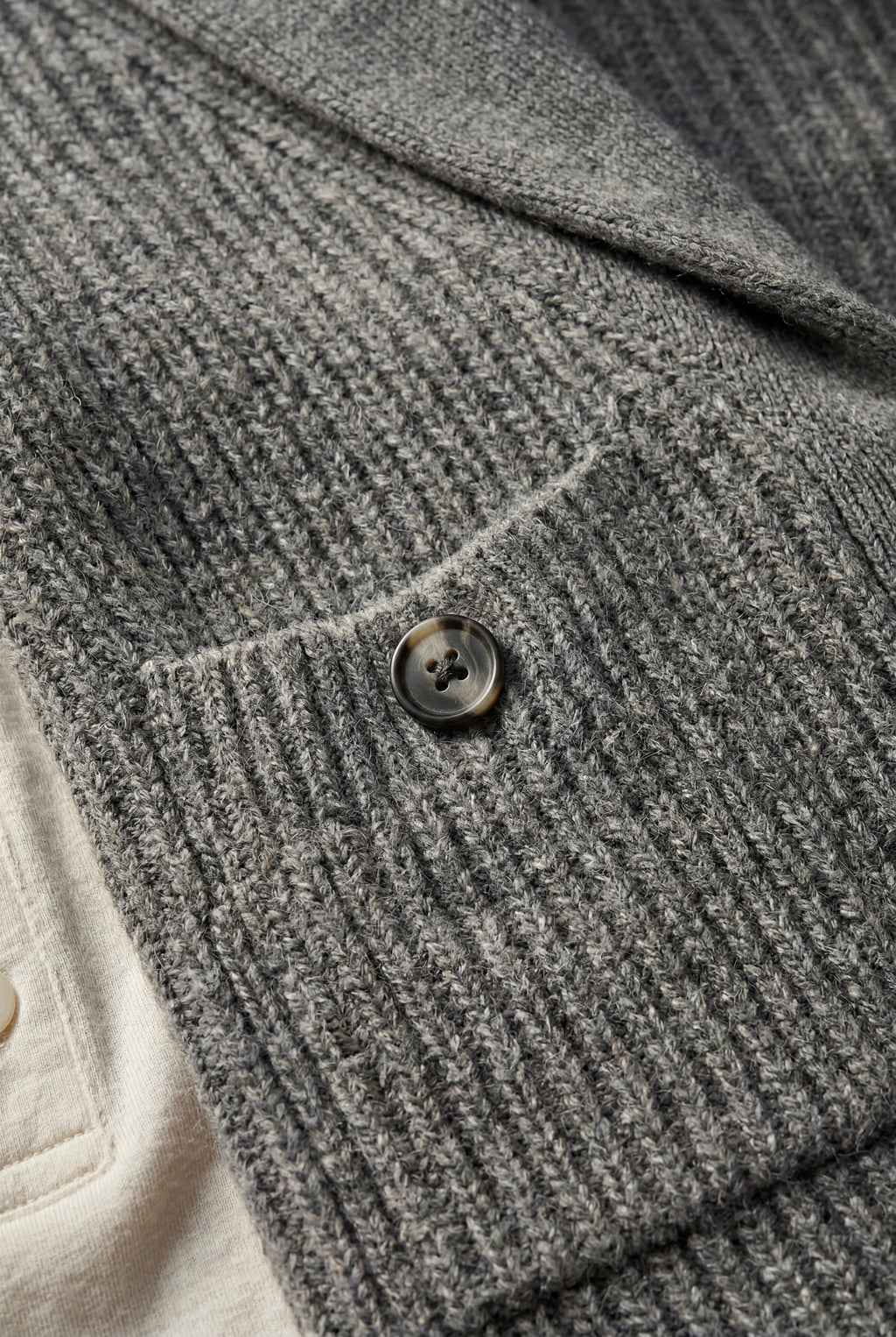 Zoyri | Ribbed Shawl Cardigan