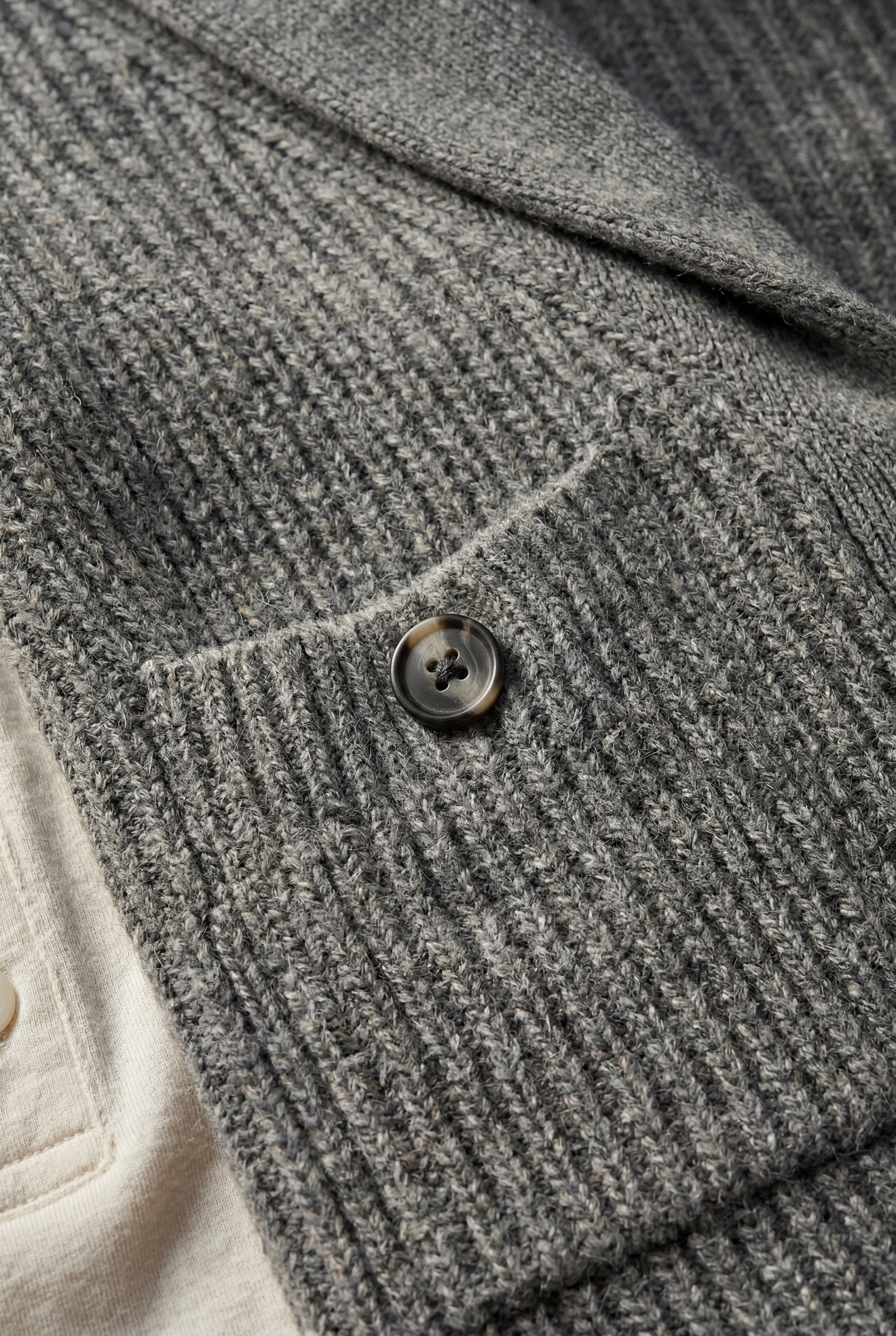 Zoyri | Ribbed Shawl Cardigan