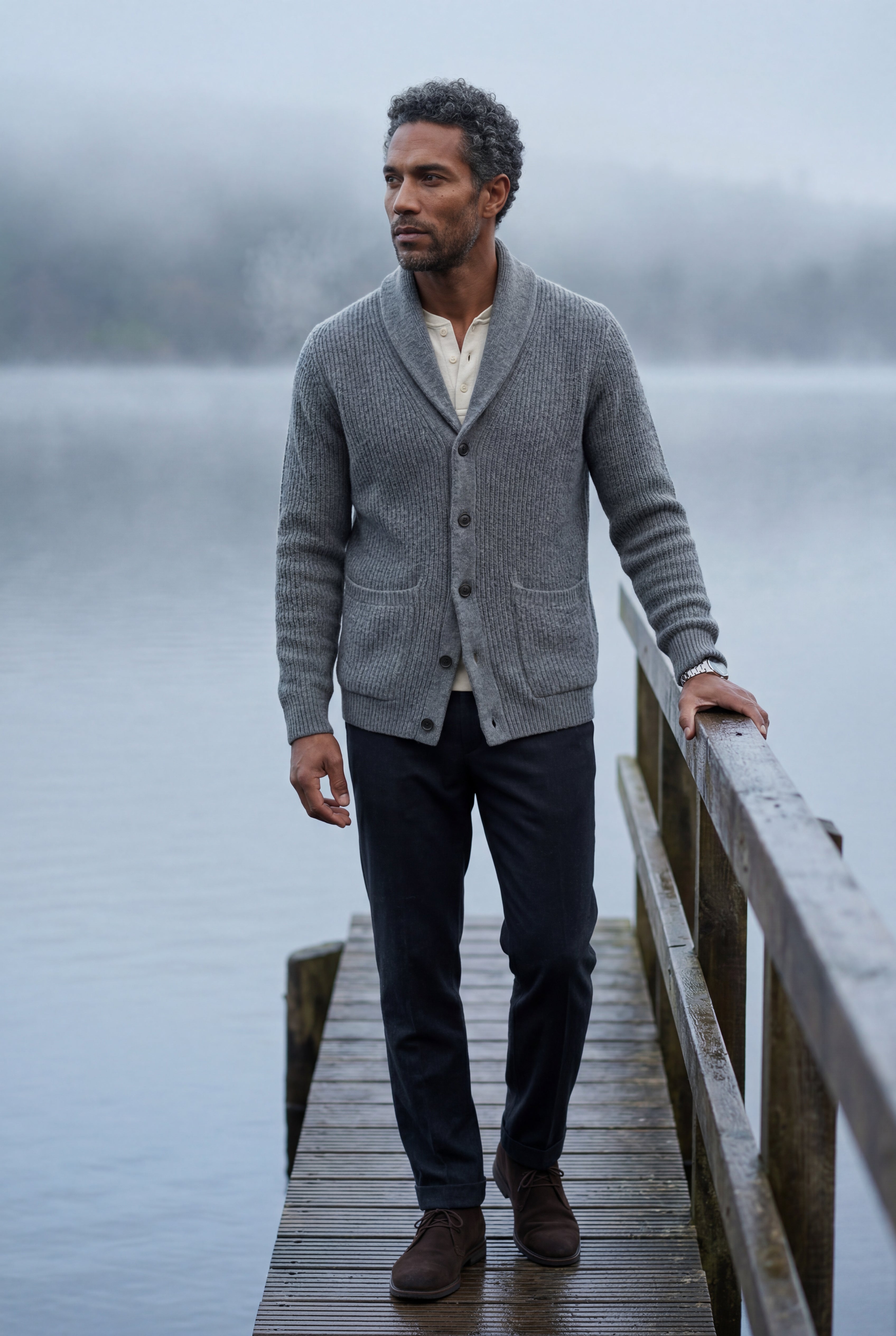 Zoyri | Ribbed Shawl Cardigan