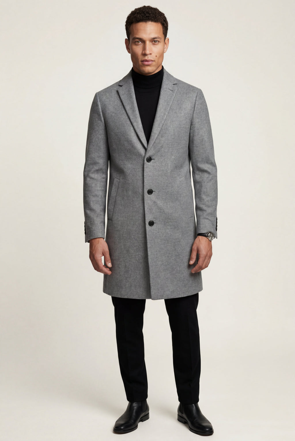 Zoyri | Tailored Grey Overcoat