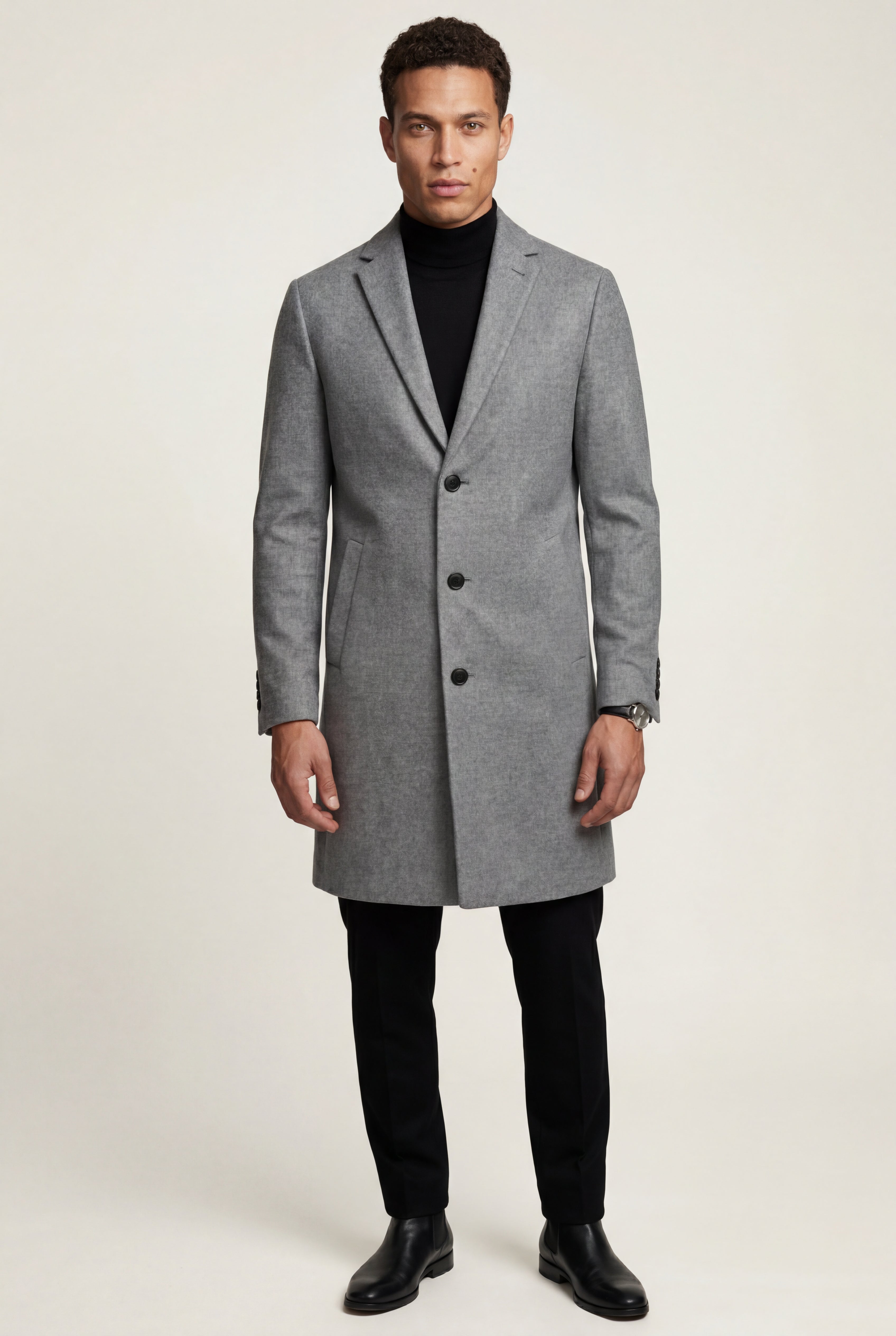 Zoyri | Tailored Grey Overcoat