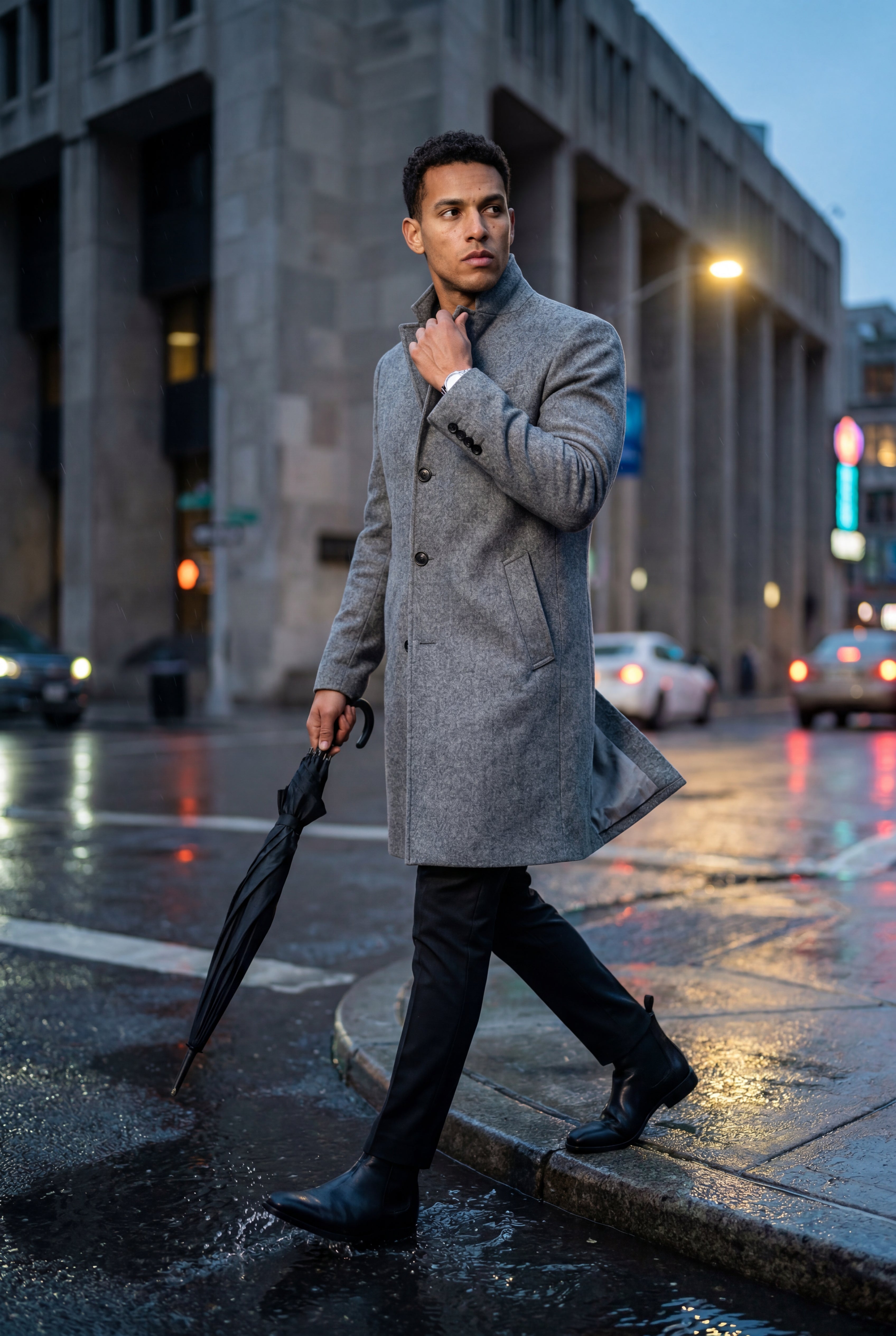 Zoyri | Tailored Grey Overcoat