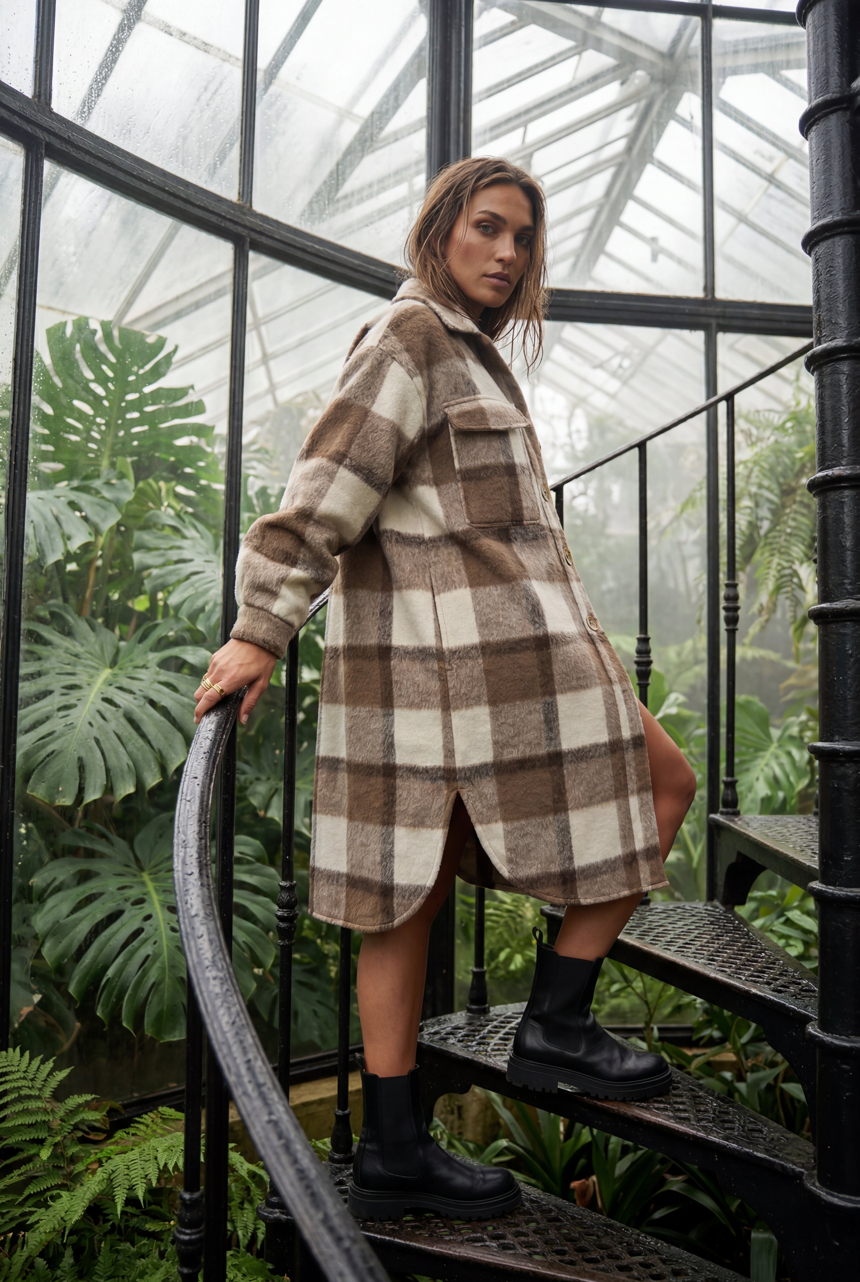 Zoyri | Plaid Shirt Coat