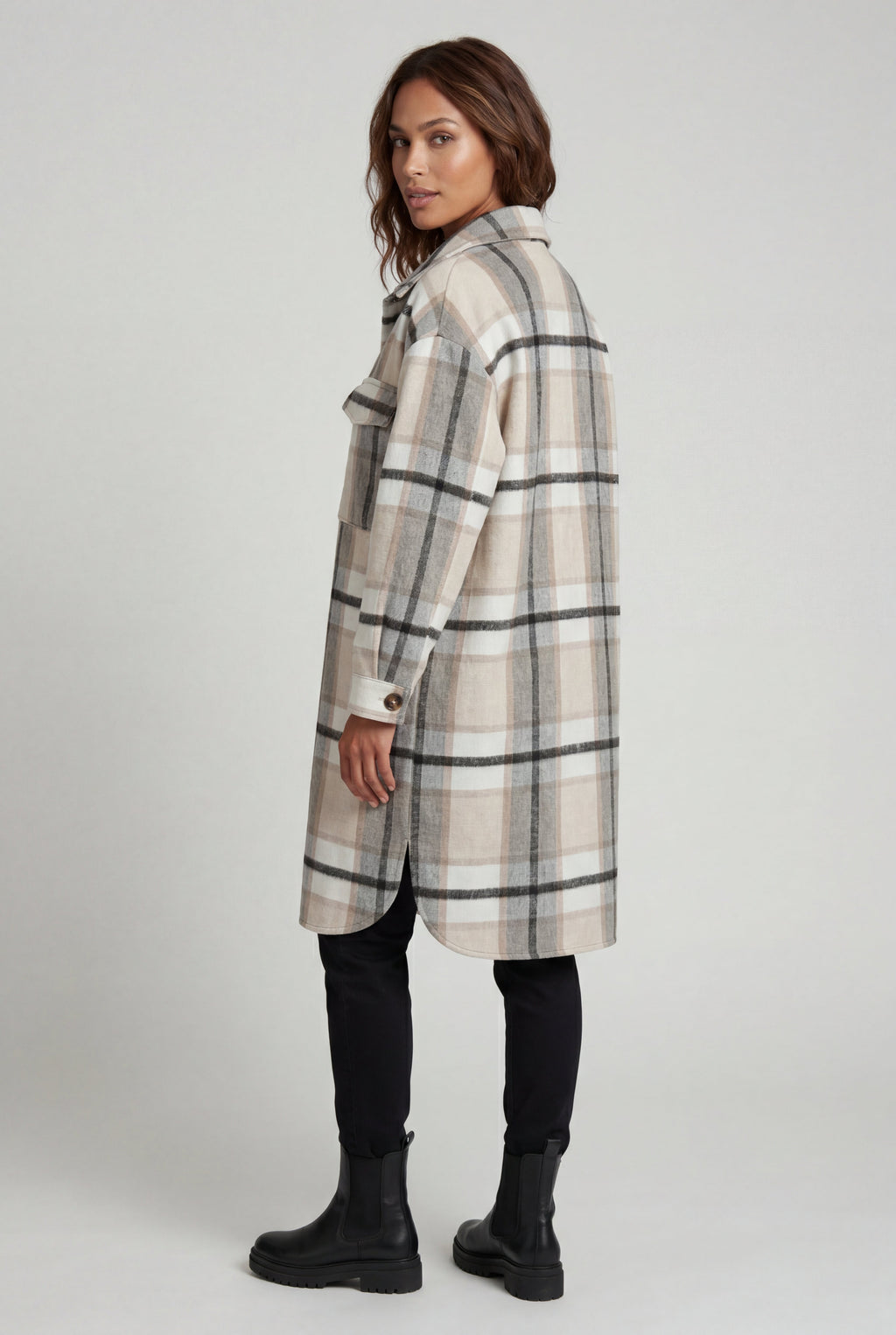 Zoyri | Plaid Shirt Coat
