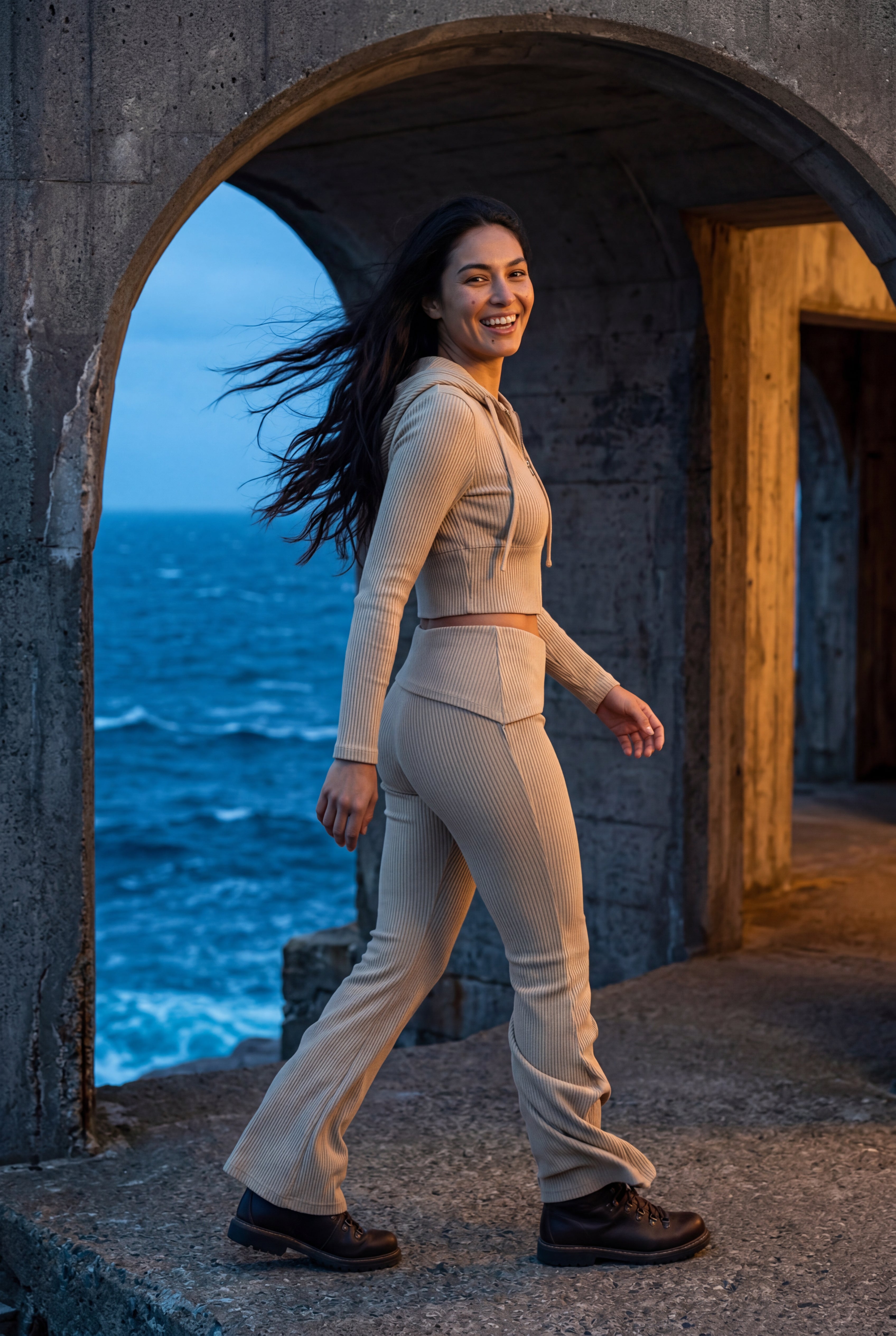 Zoyri | Cropped Hoodie Lounge Set