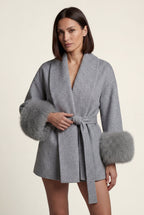 Zoyri | Faux Fur Wrap Coat