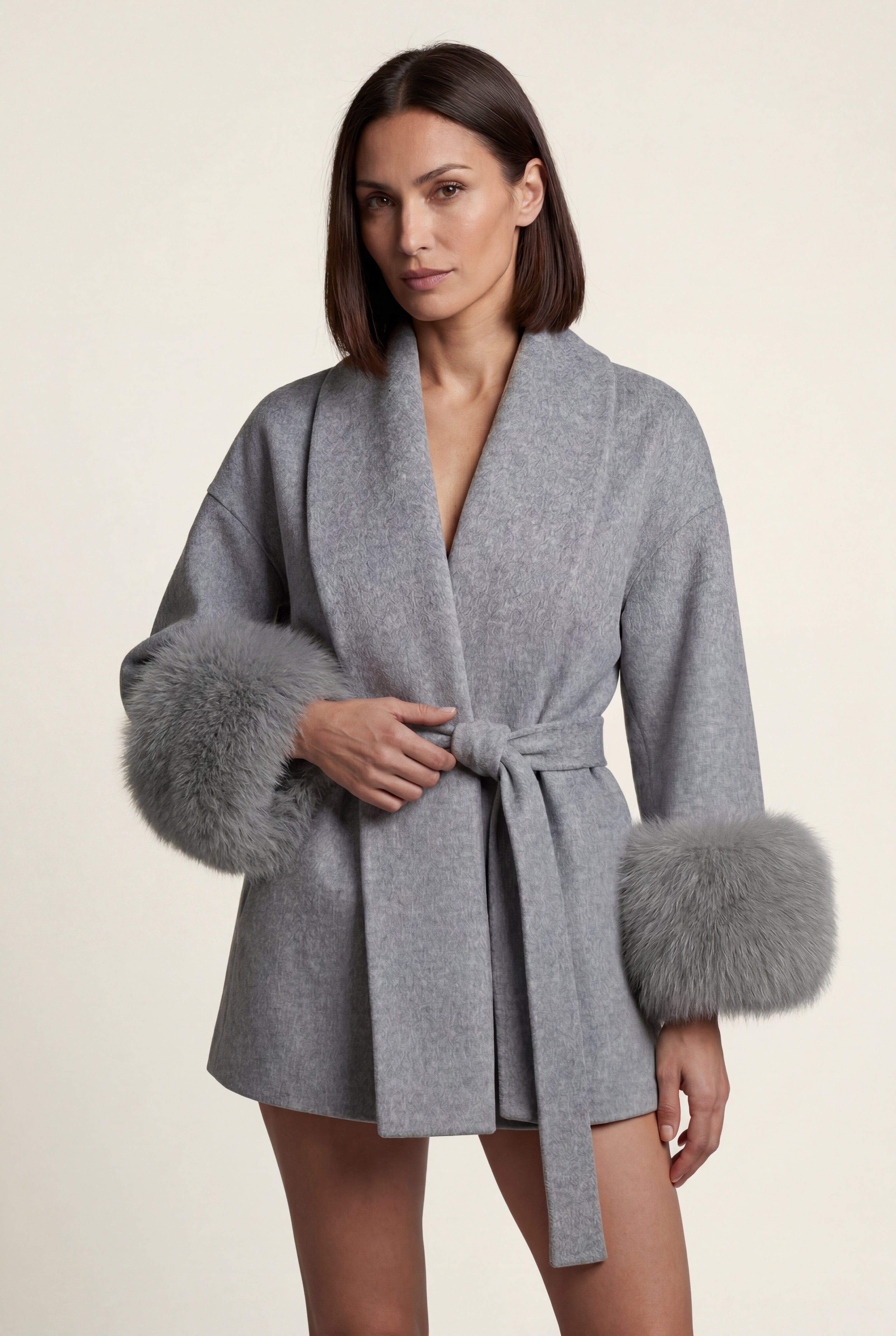 Zoyri | Faux Fur Wrap Coat