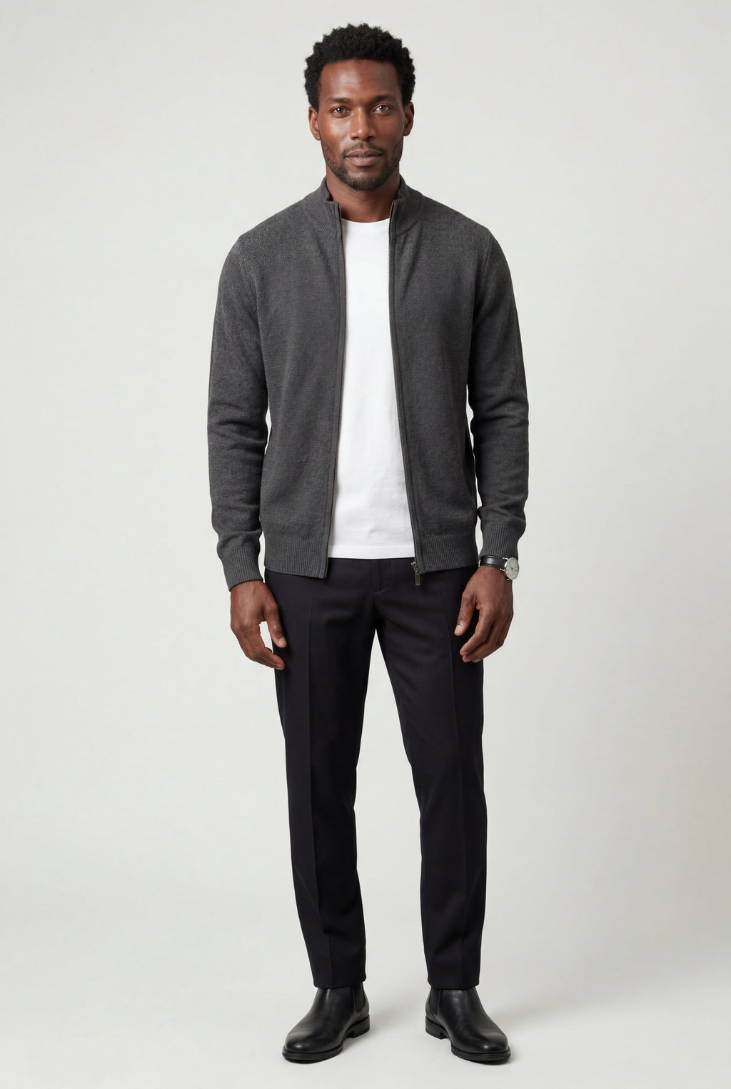 Zoyri | Textured Zip Cardigan