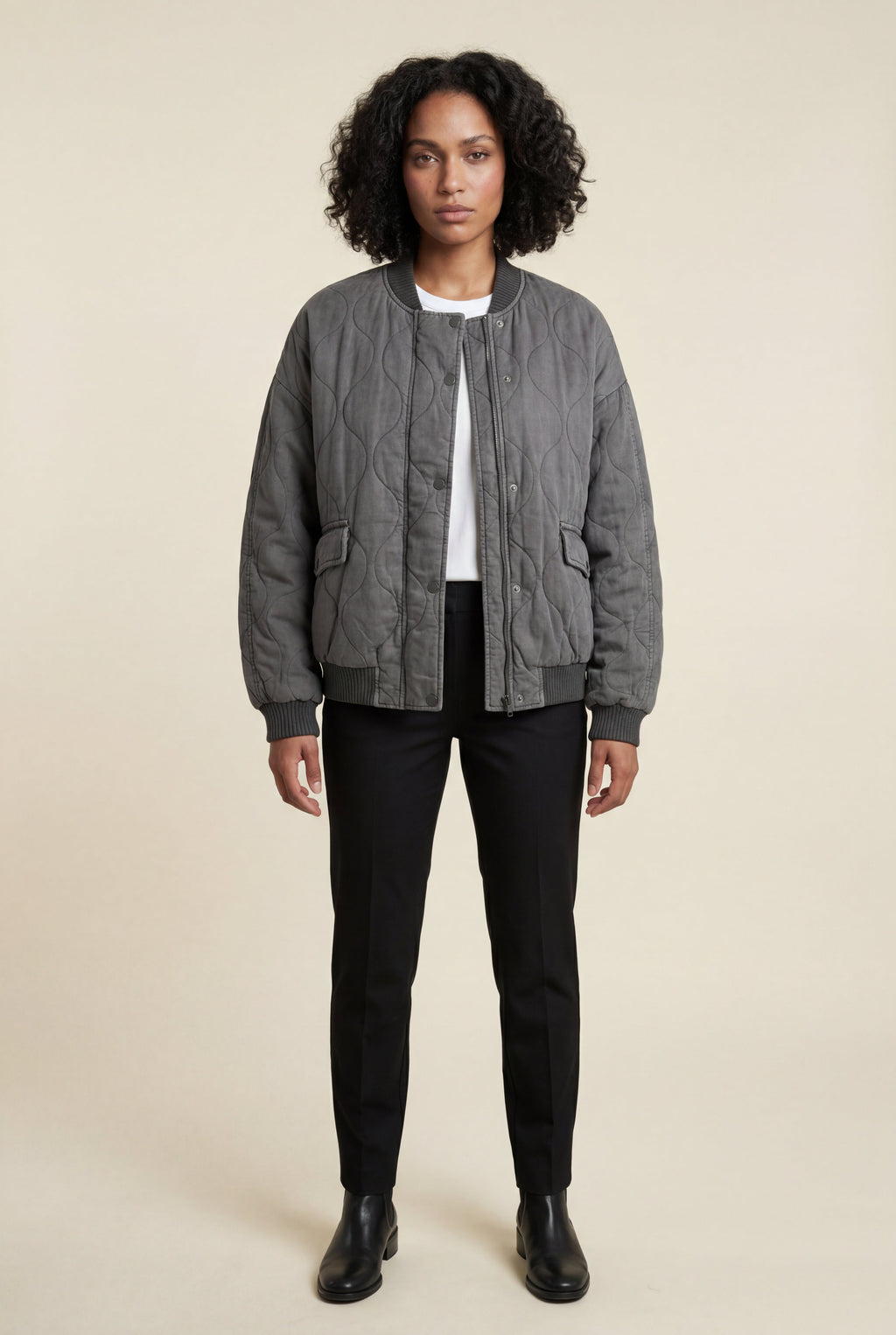Zoyri | Quilted Bomber Jacket