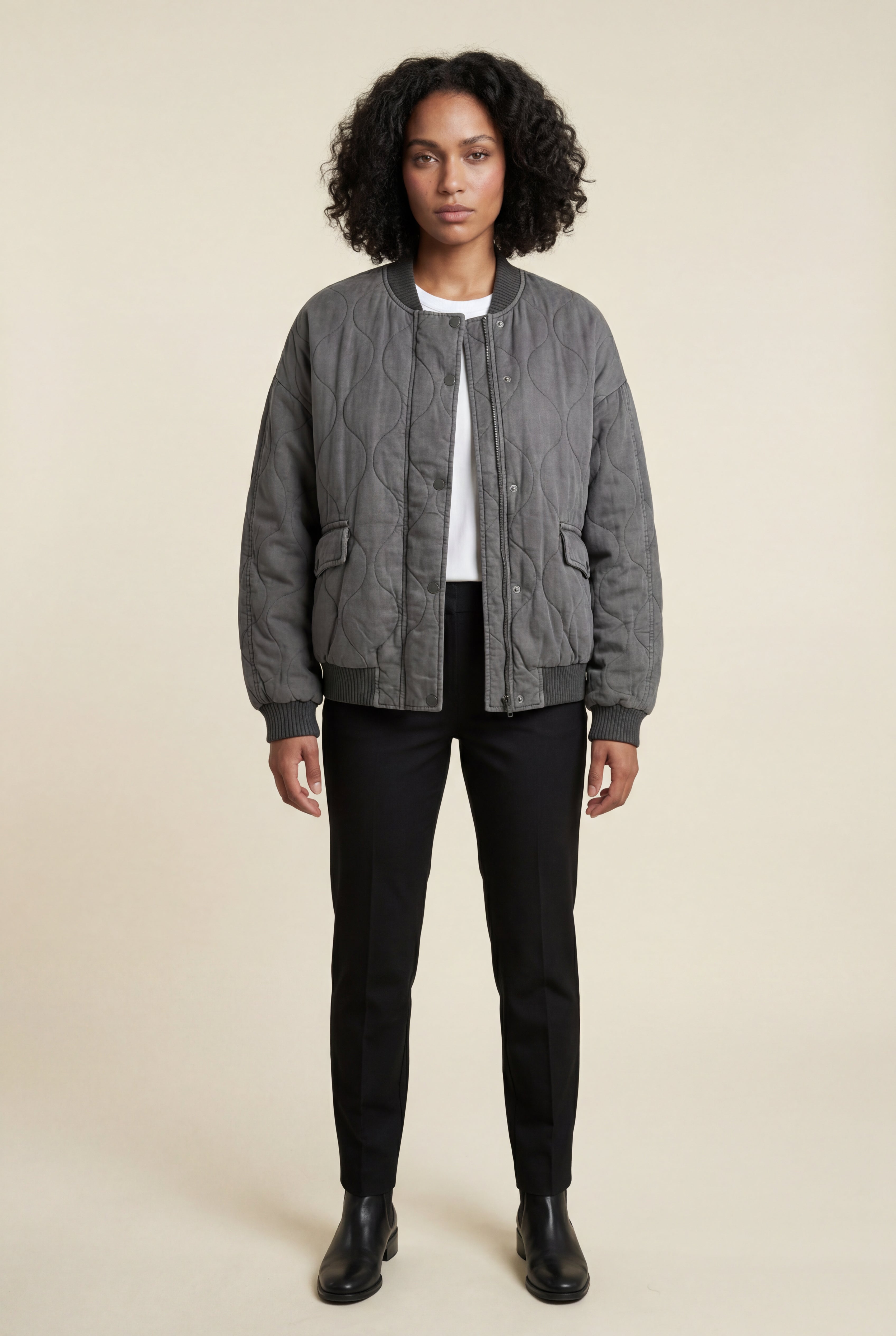Zoyri | Quilted Bomber Jacket