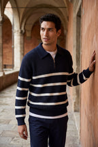 Zoyri | Striped Half-Zip Knit