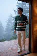 Zoyri | Striped Half-Zip Knit