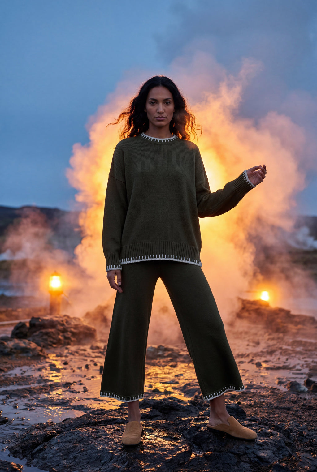 Zoyri | Contrast Knit Set