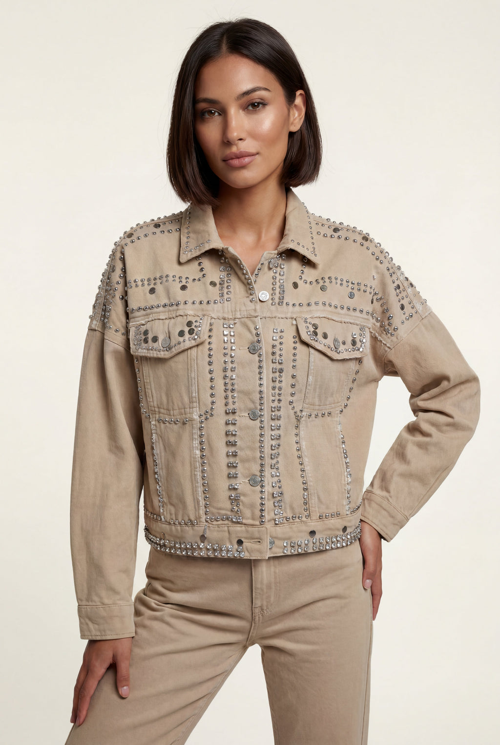 Zoyri | Studded Denim Jacket