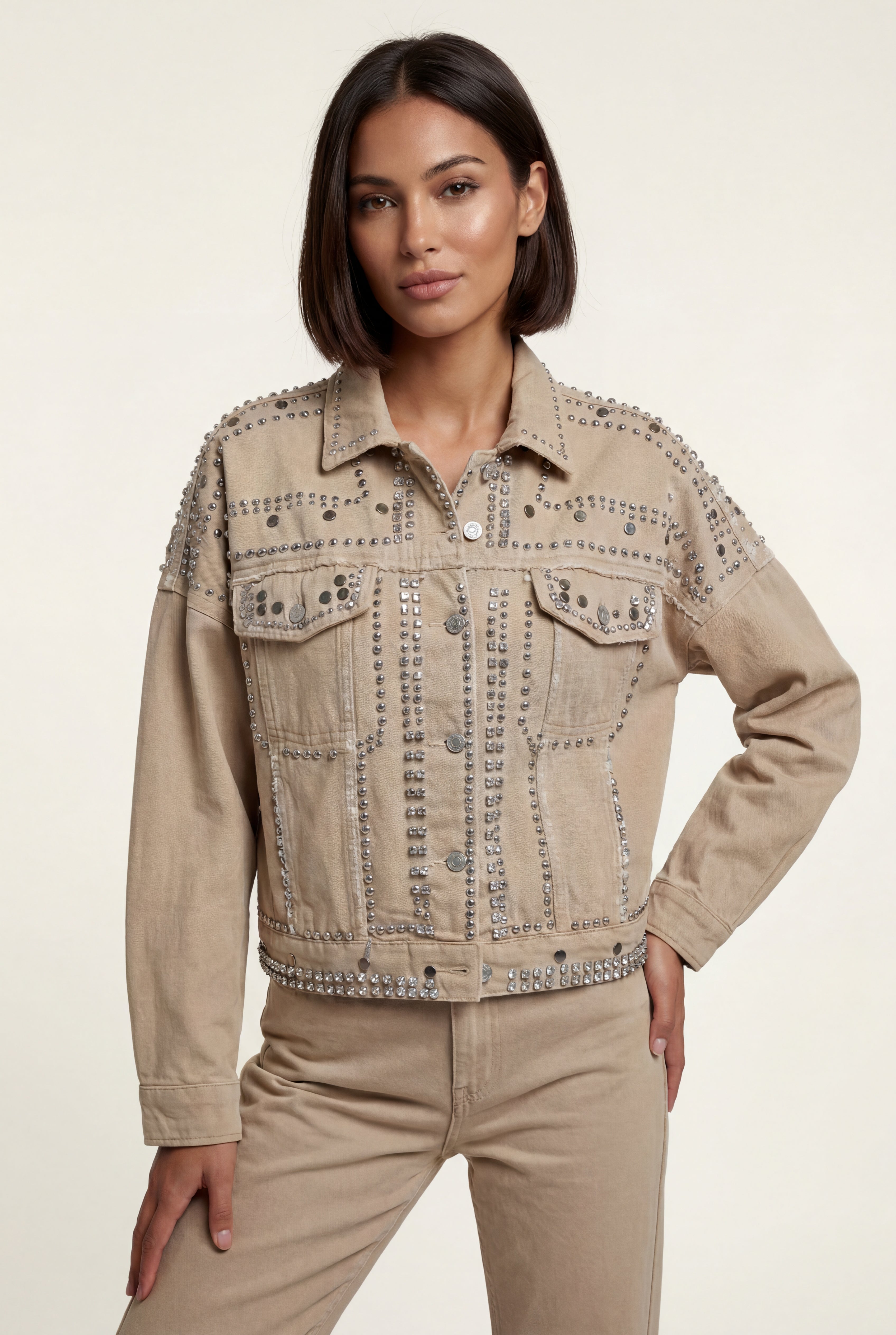 Zoyri | Studded Denim Jacket