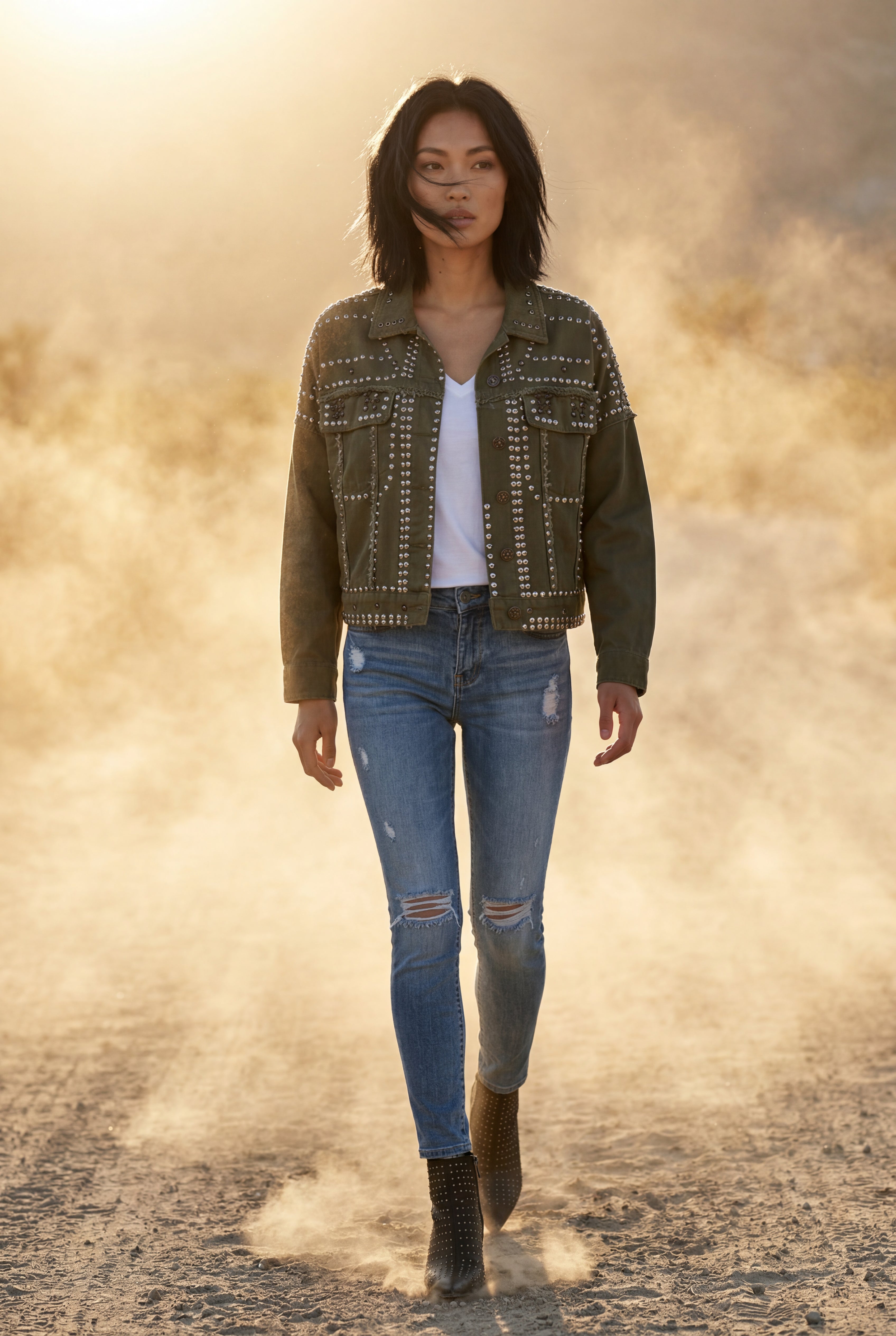 Zoyri | Studded Denim Jacket