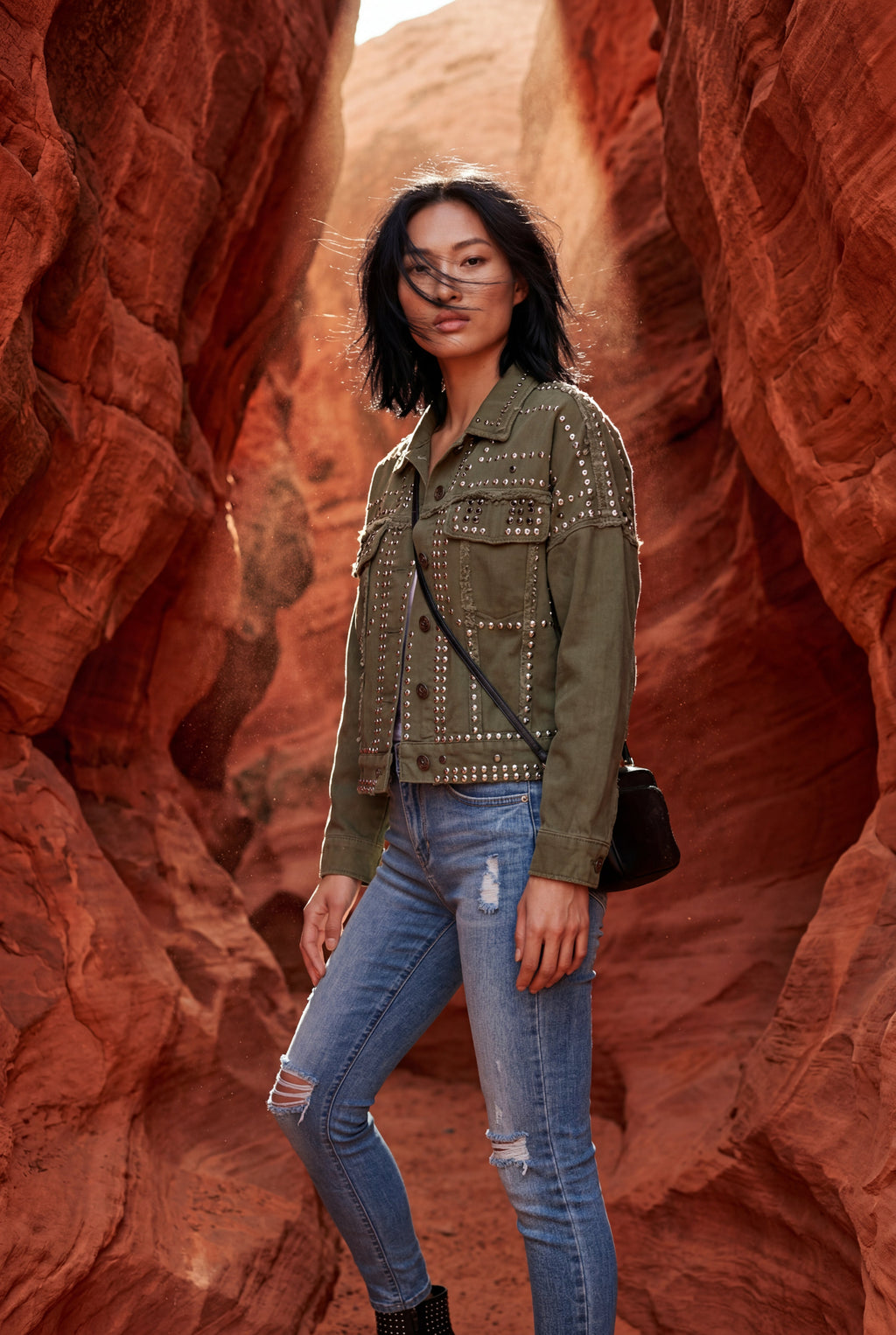 Zoyri | Studded Denim Jacket