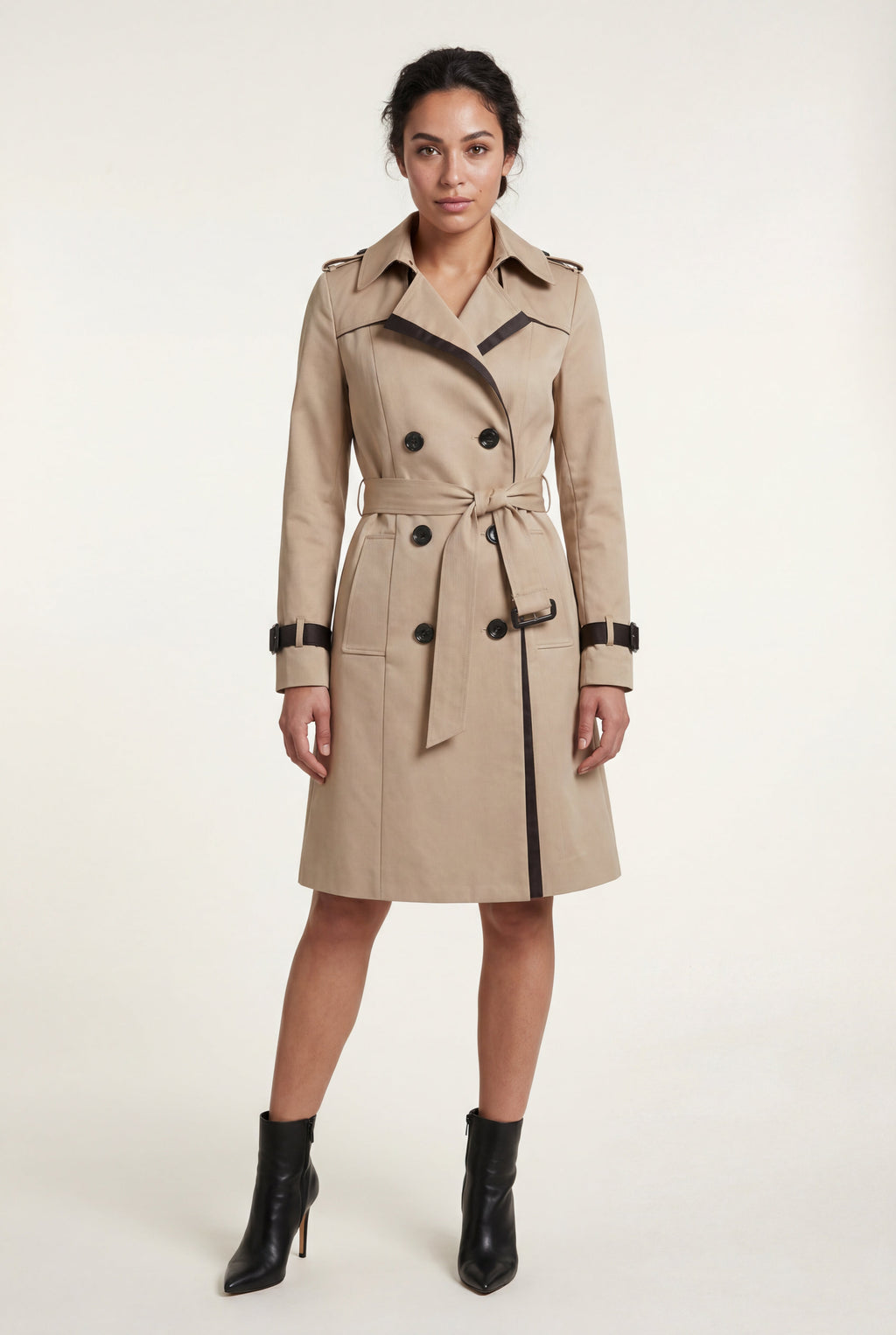 Zoyri | Contrast Trench Coat