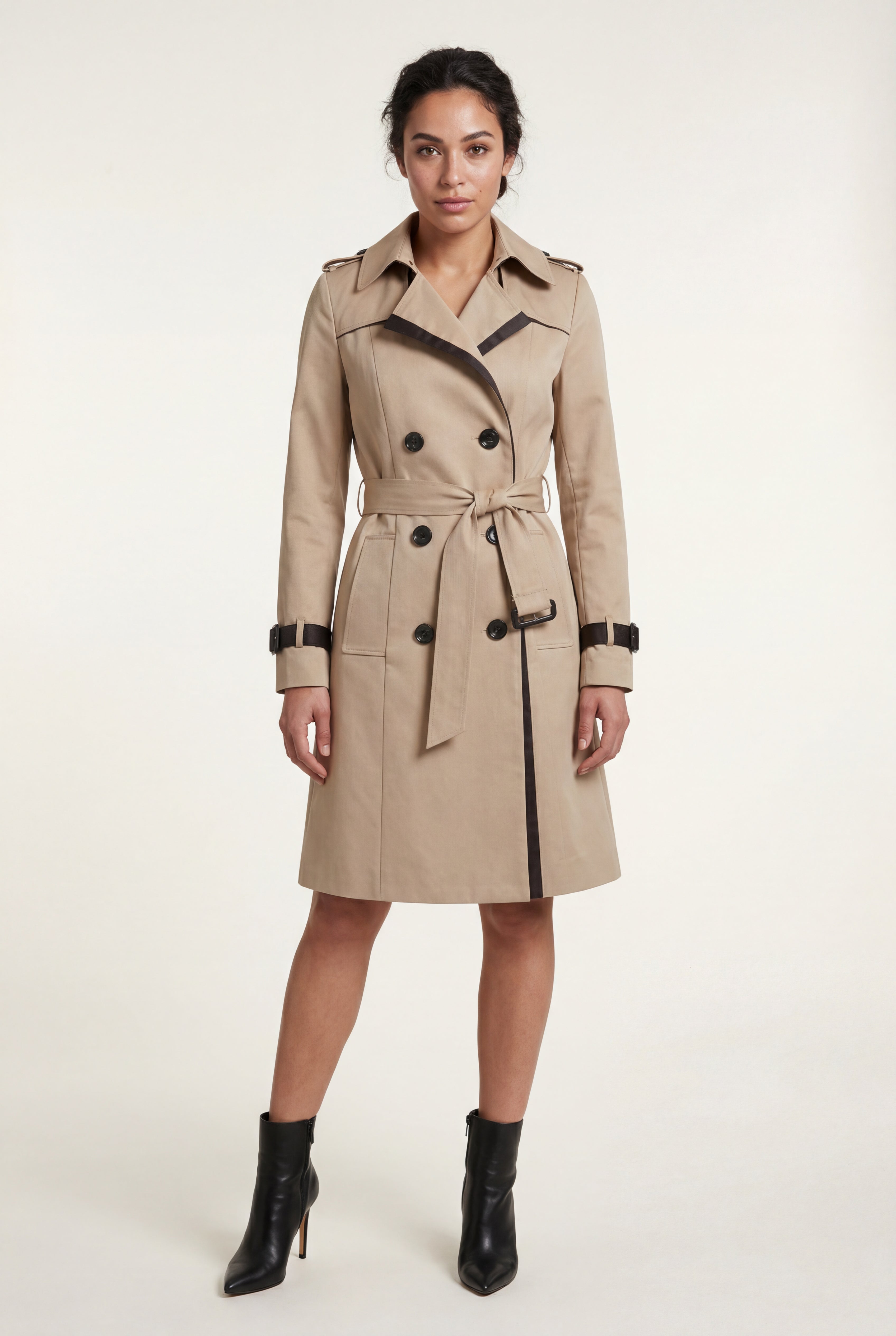 Zoyri | Contrast Trench Coat
