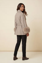 Zoyri | Faux Fur Wrap Coat