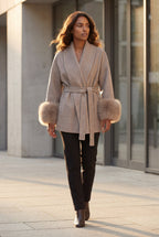 Zoyri | Faux Fur Wrap Coat