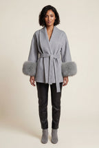 Zoyri | Faux Fur Wrap Coat
