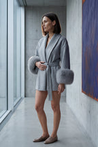 Zoyri | Faux Fur Wrap Coat