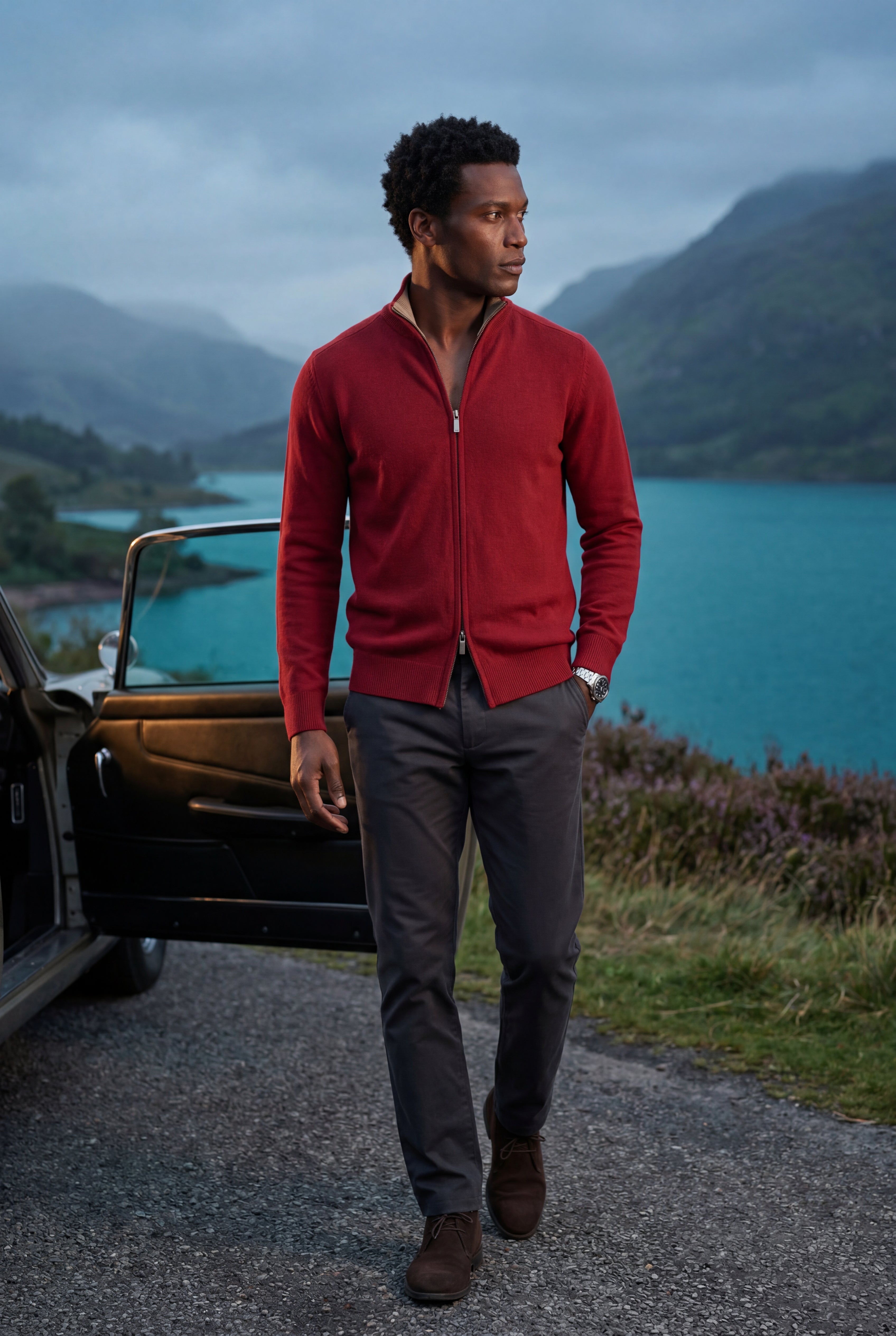 Zoyri | Textured Zip Cardigan