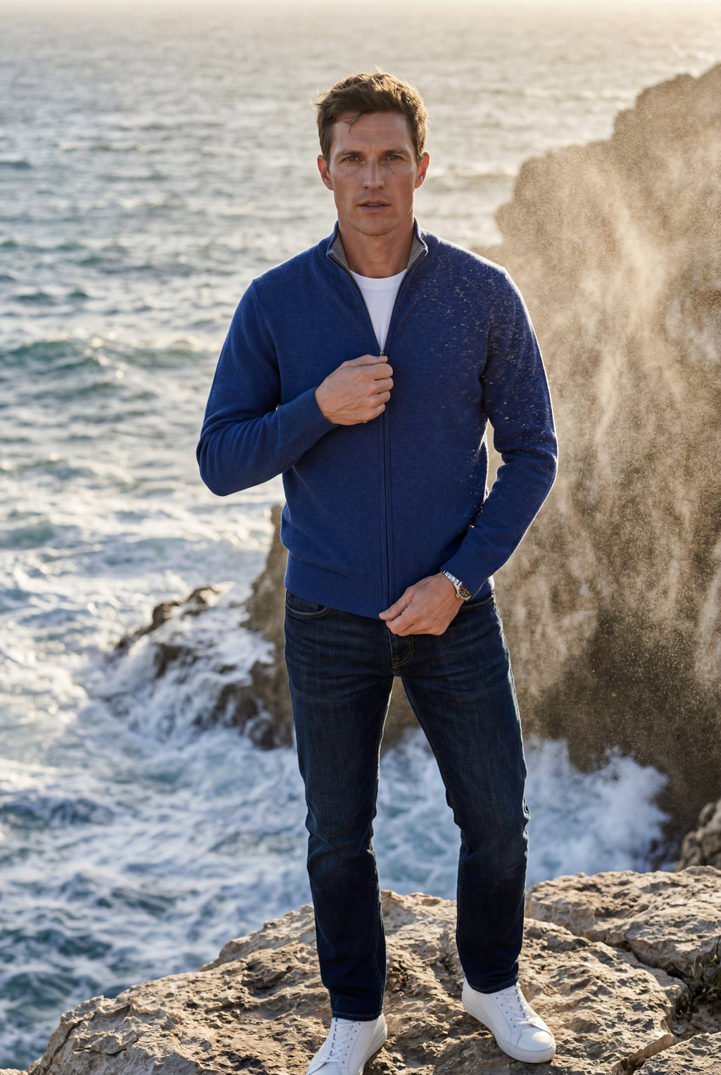 Zoyri | Textured Zip Cardigan