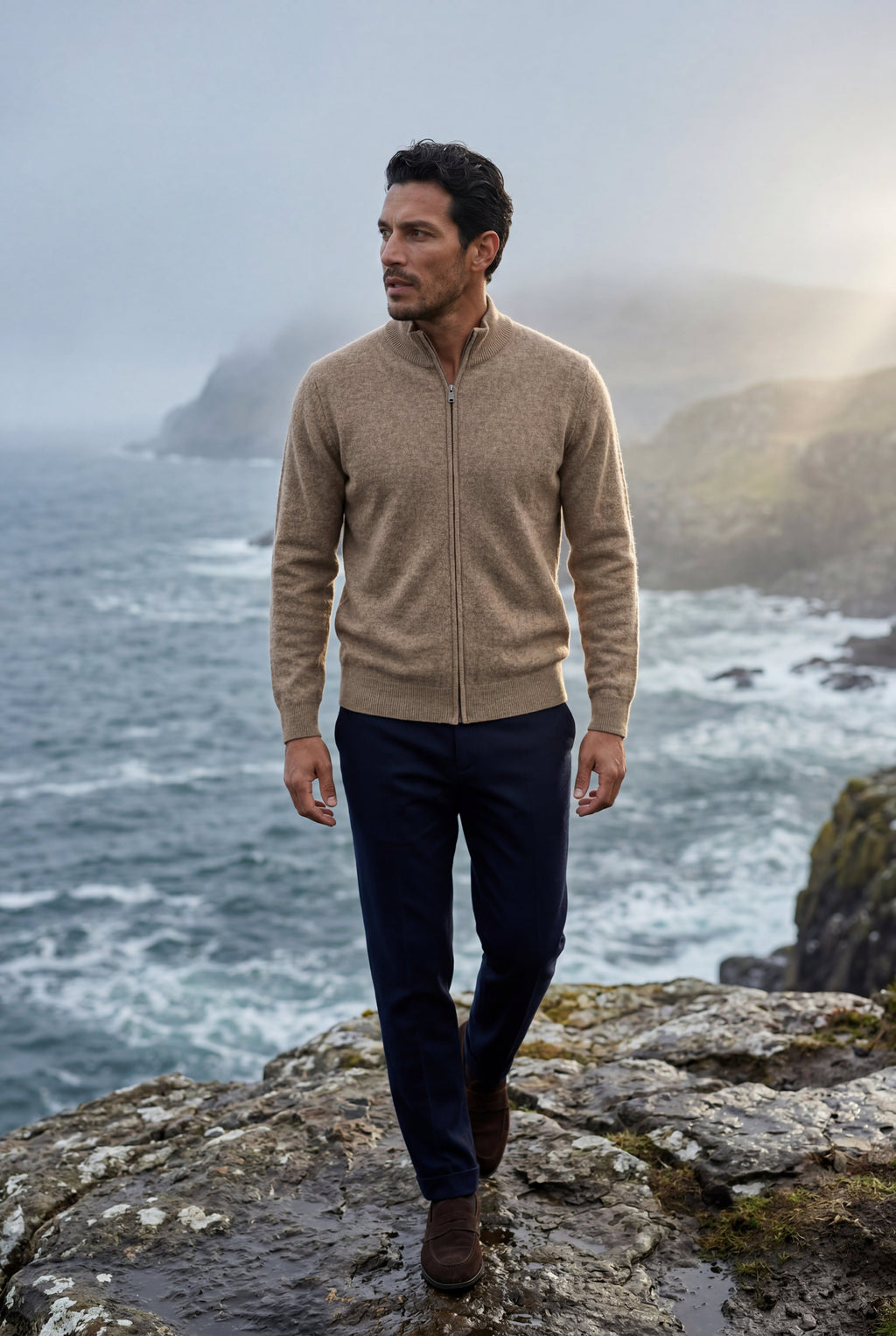 Zoyri | Textured Zip Cardigan