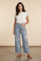 Zoyri | Floral Wide-Leg Jeans