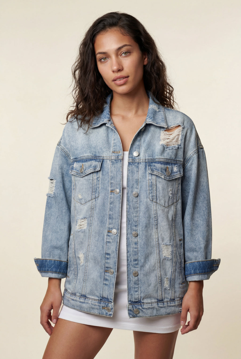 Zoyri | Distressed Denim Jacket