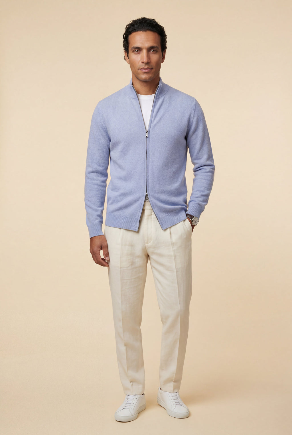 Zoyri | Textured Zip Cardigan