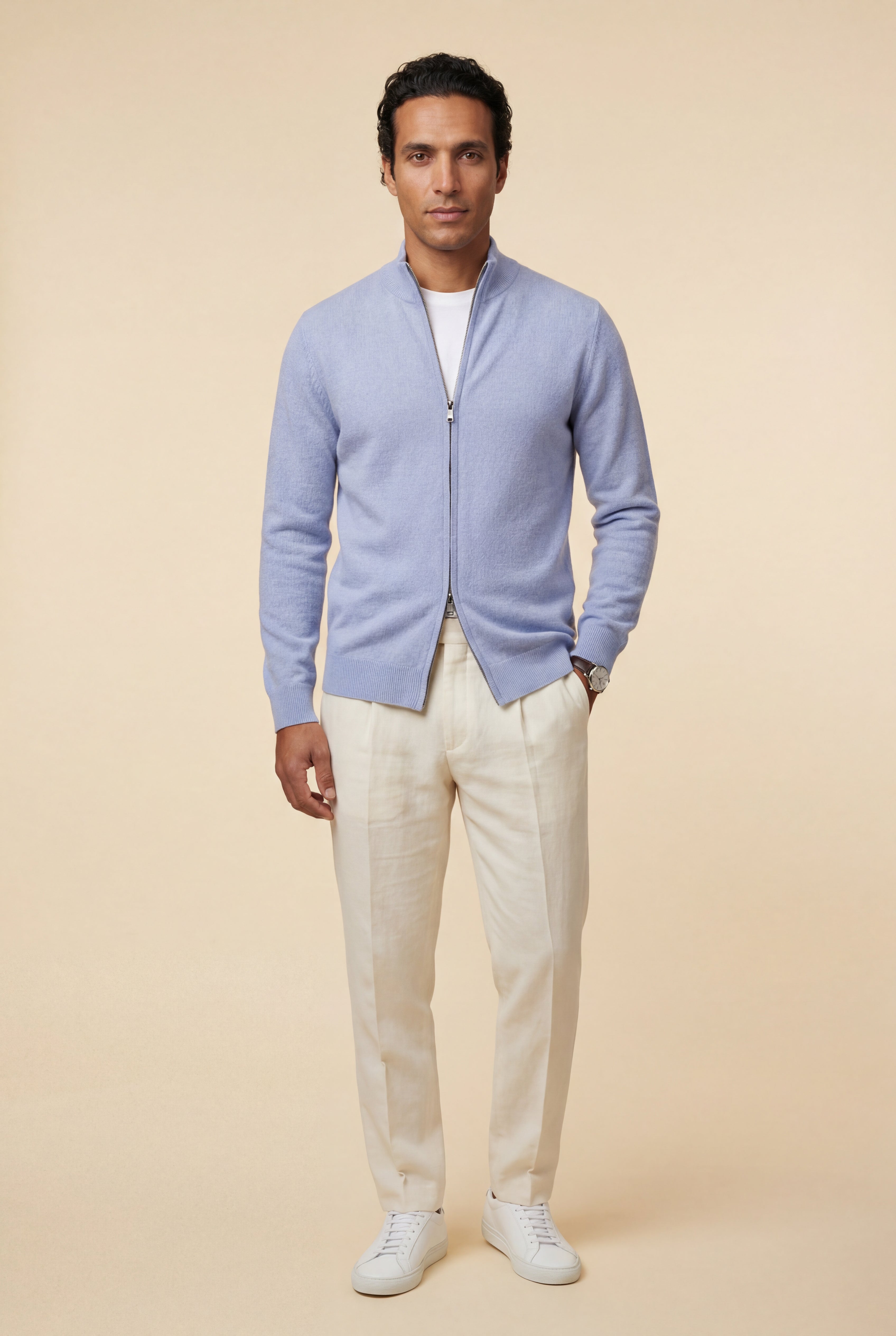 Zoyri | Textured Zip Cardigan