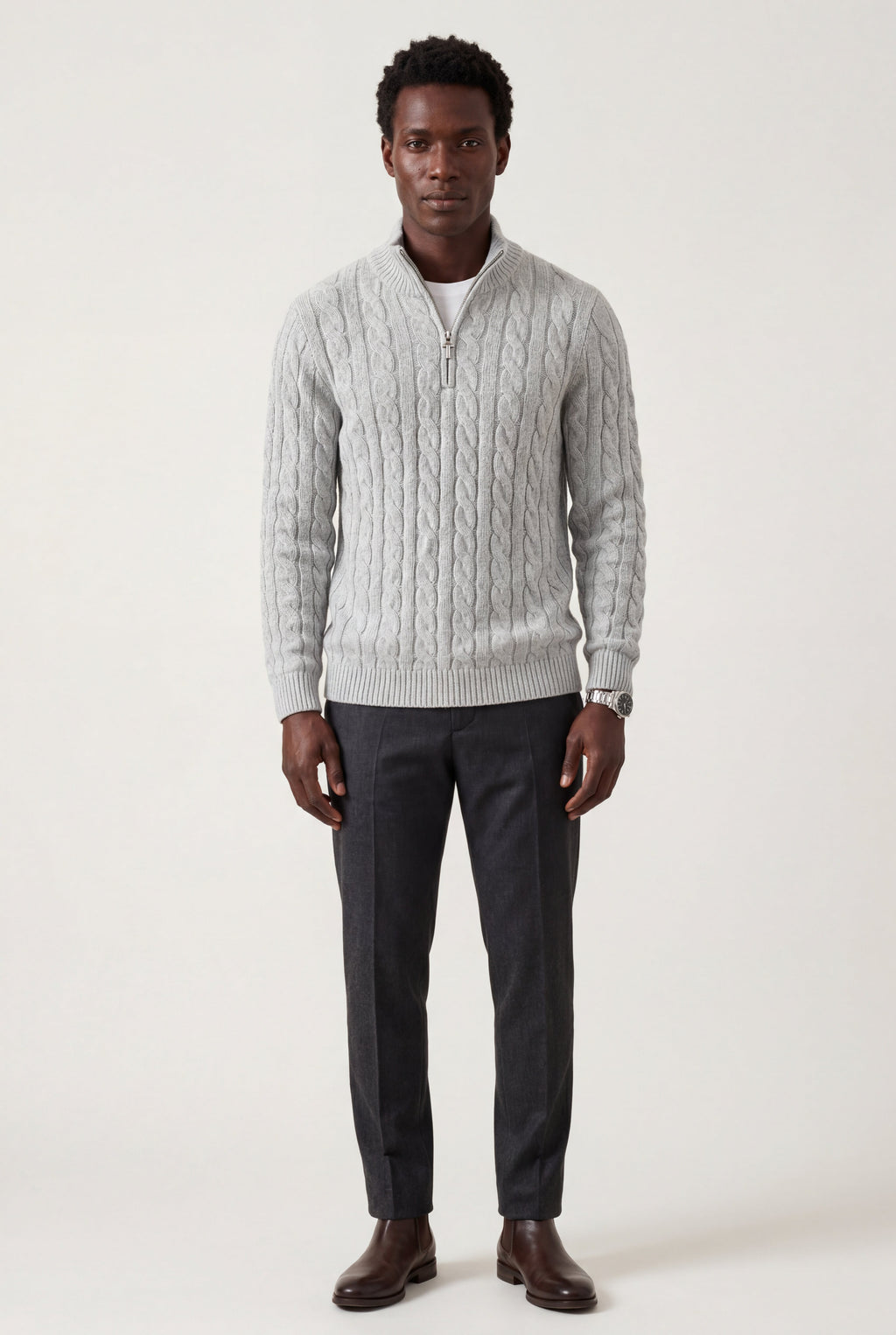 Zoyri | Cable Half-Zip Knit