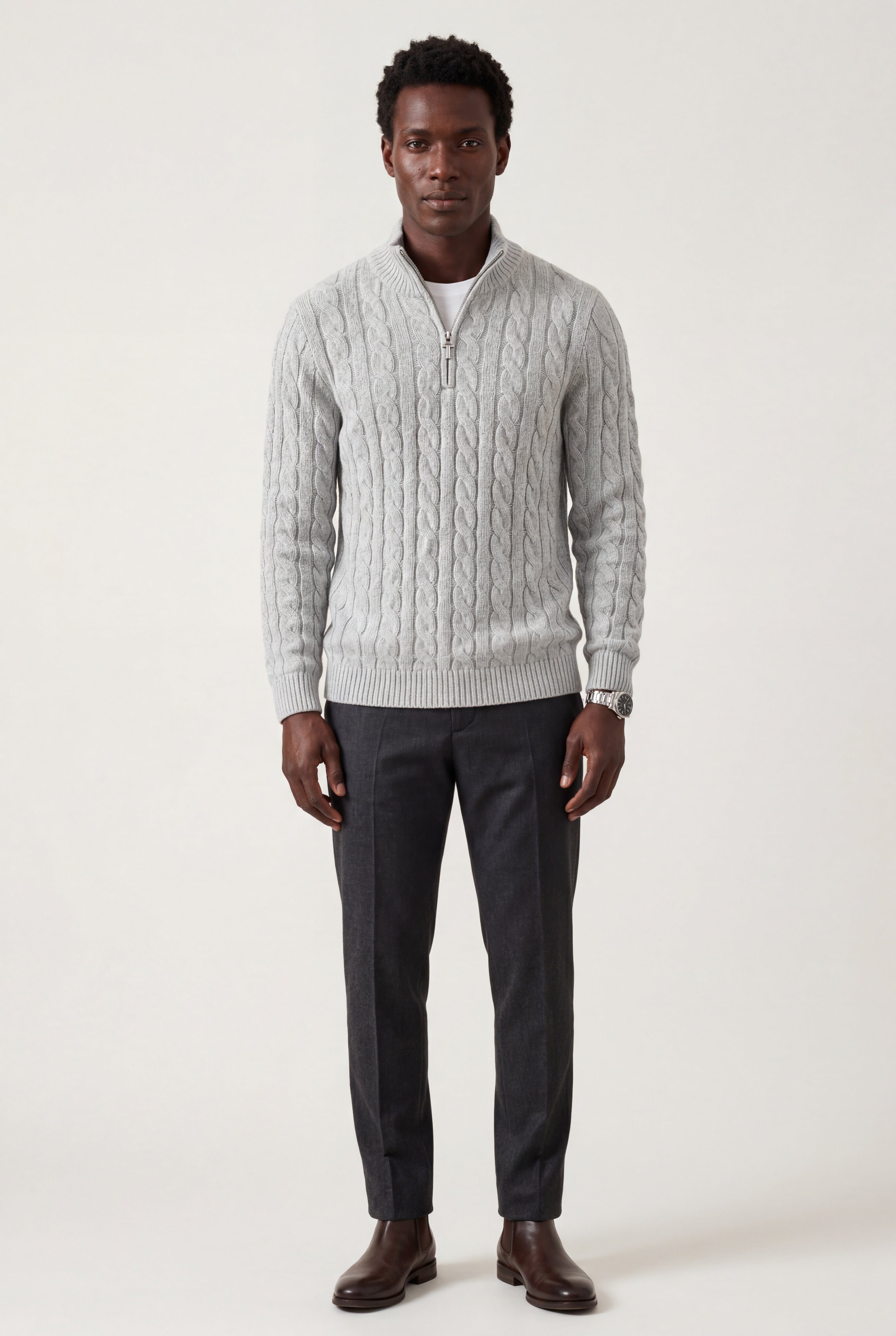 Zoyri | Cable Half-Zip Knit
