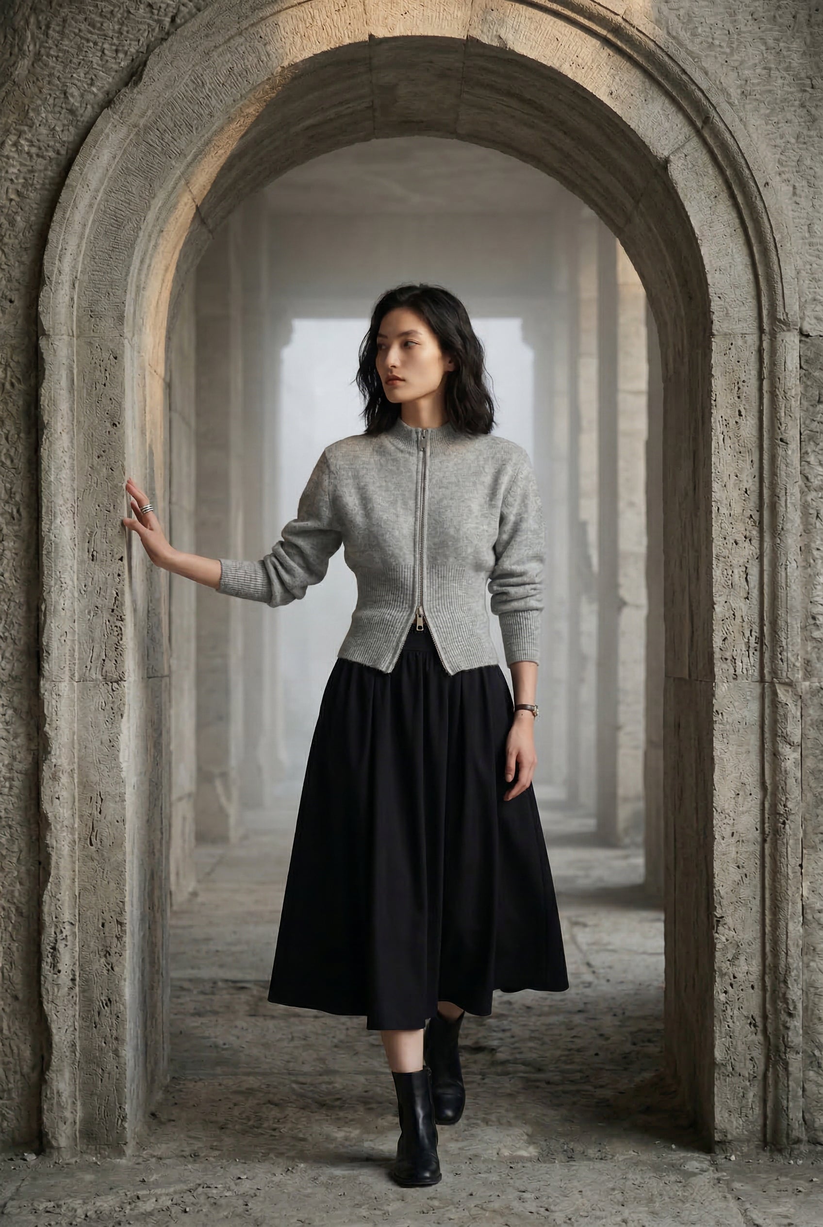 Zoyri | Half Zip Knit Sweater