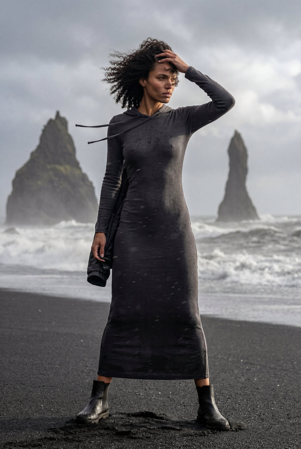 Zoyri | Hooded Maxi Dress